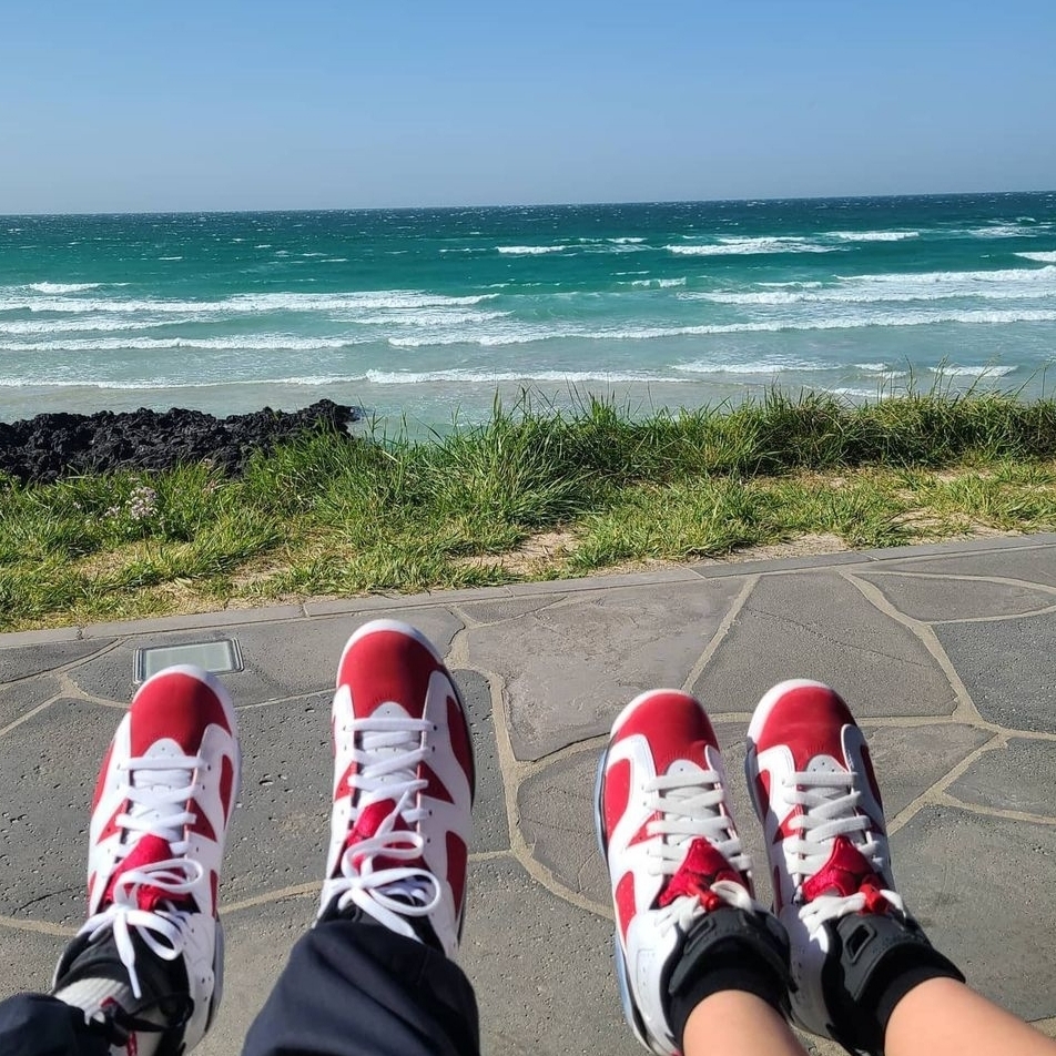 Jordan 6 Retro Carmine 2021 착용 스타일