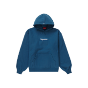 Supreme Box Logo Hooded Sweatshirt Blue - 23FW