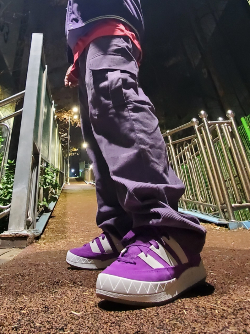 Adidas x Atmos Adimatic Glory Purple, Nike Solo Swoosh French Terry Pullover Hoodie Space Purple - Asia 착용 스타일 - 4