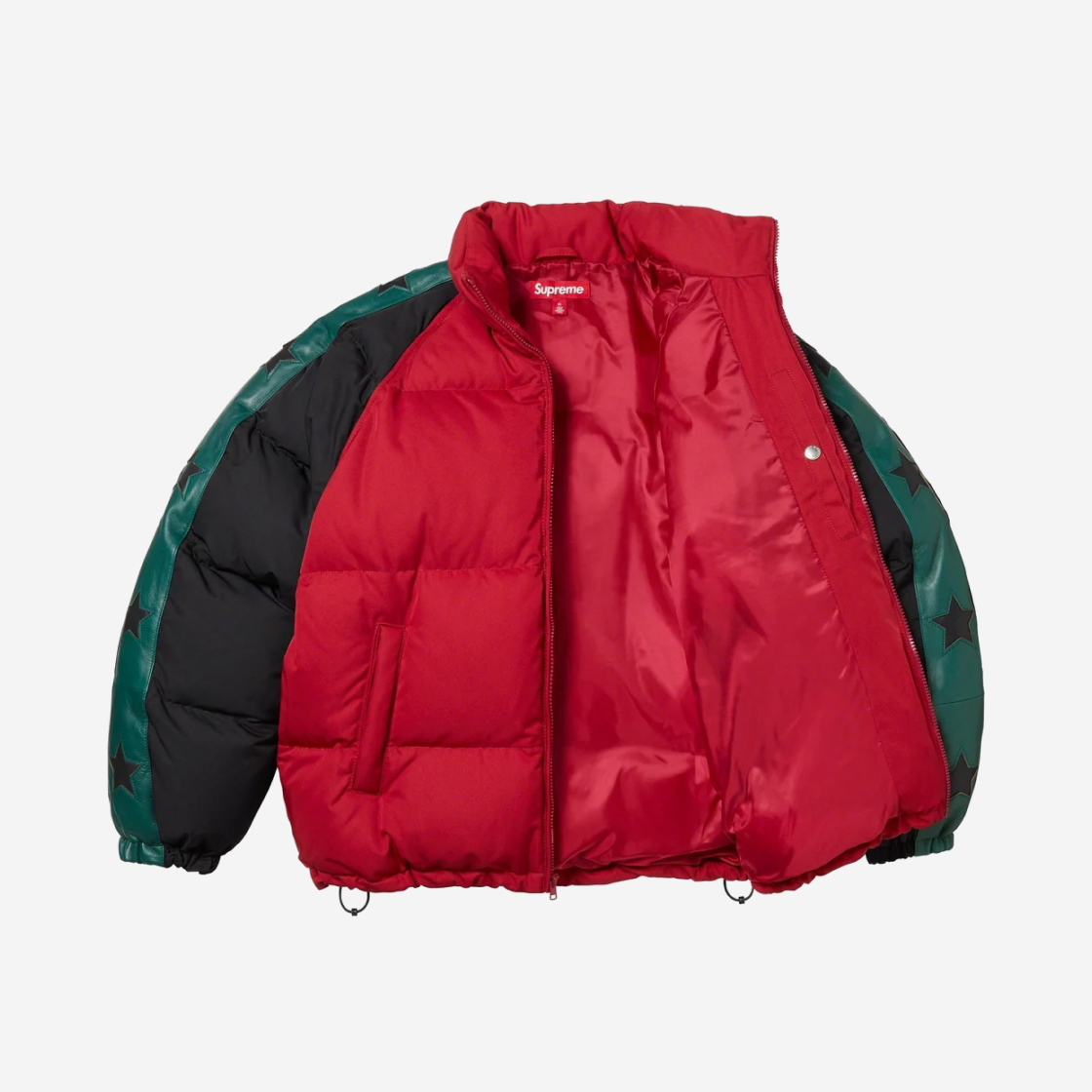 Supreme red hot sale puffer jacket