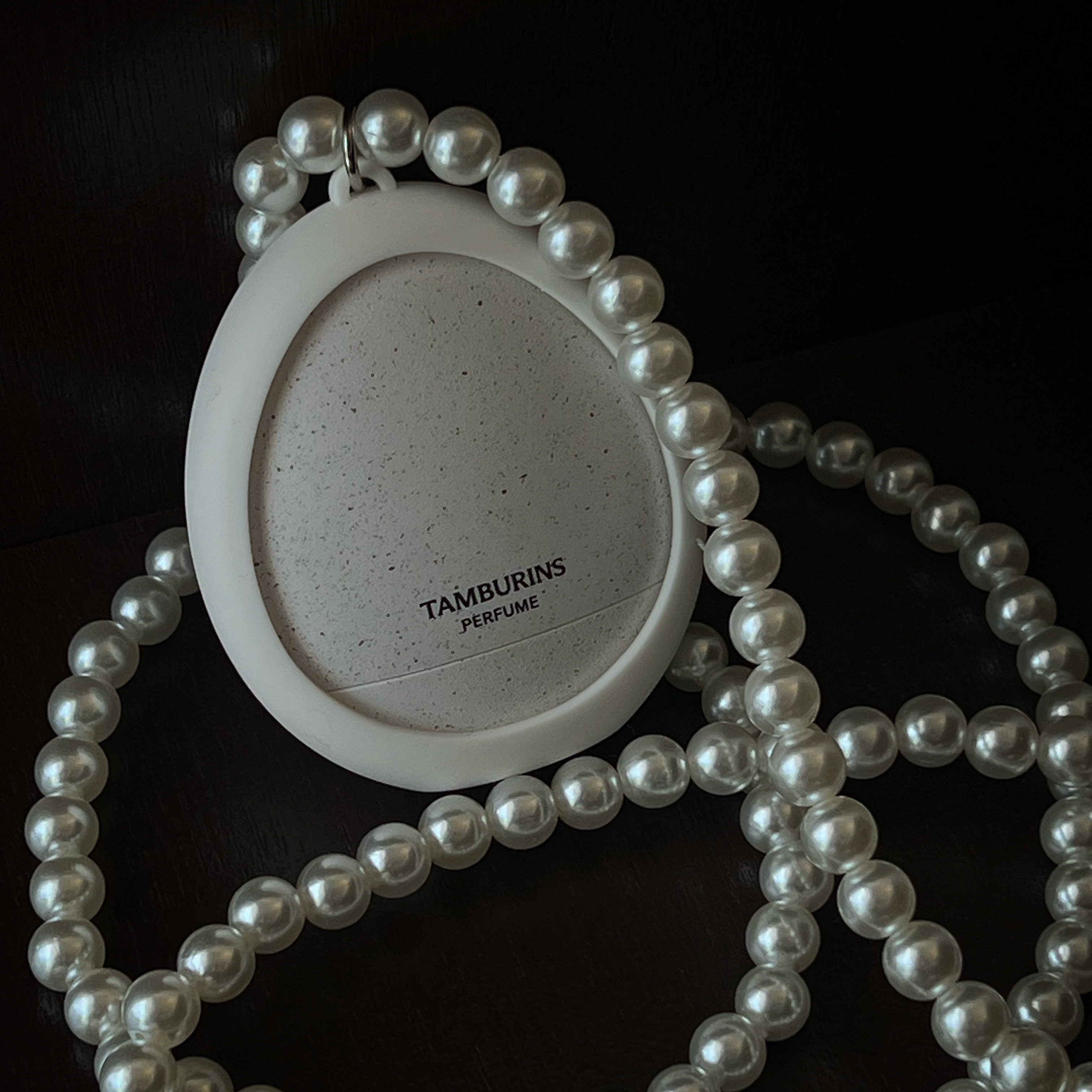 Tamburins Pearl Case for Egg Perfume White, Tamburins Egg Perfume Wood Salt Beach 14ml 착용 스타일