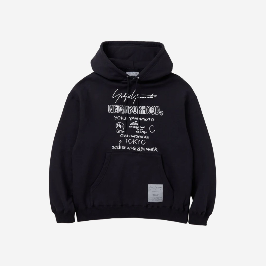 Neighborhood x Yohji Yamamoto LS Sweatparka Black 상세 이미지 1