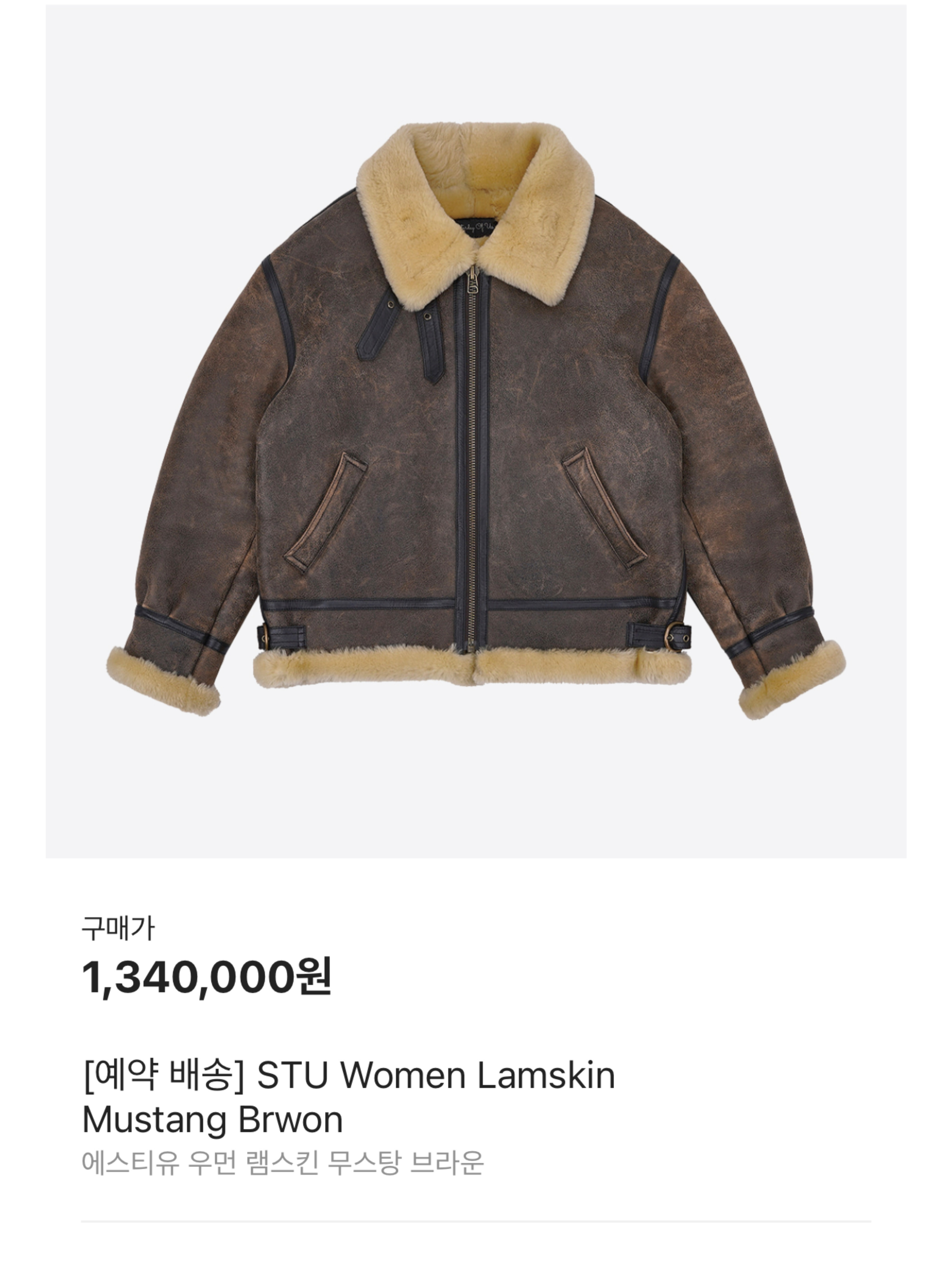 STU Women Lamskin Mustang Brwon, STU Women Reversible Long Mustang Brown 착용 스타일 - 7