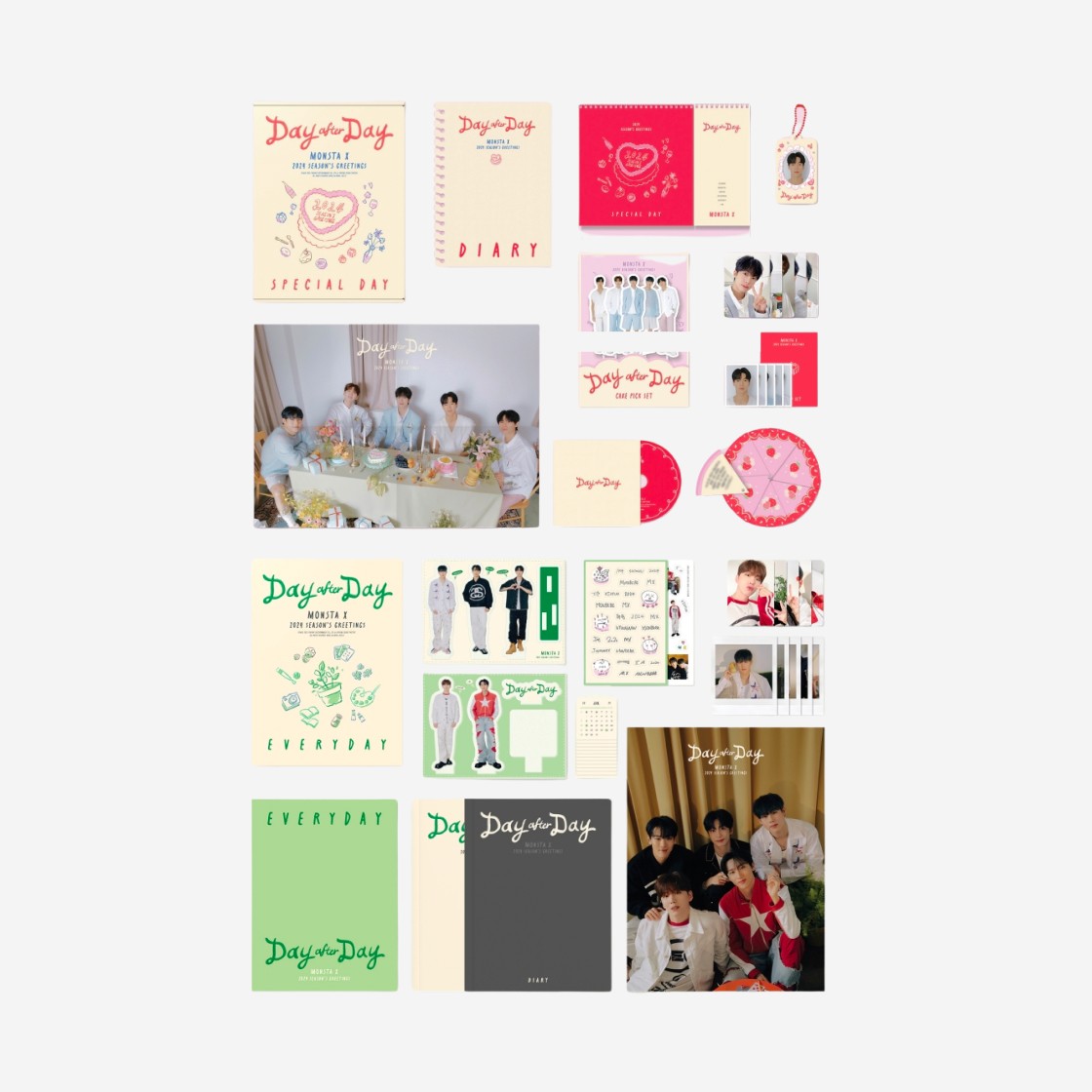 Monsta X Season's Greetings 2024 Day After Day (Special Day Ver.+ Evereyday Ver. Set of 2) 상세 이미지 2