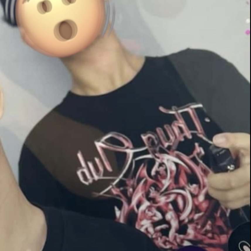 Thug Club TC Satan T-Shirt Black 착용 스타일 - 1