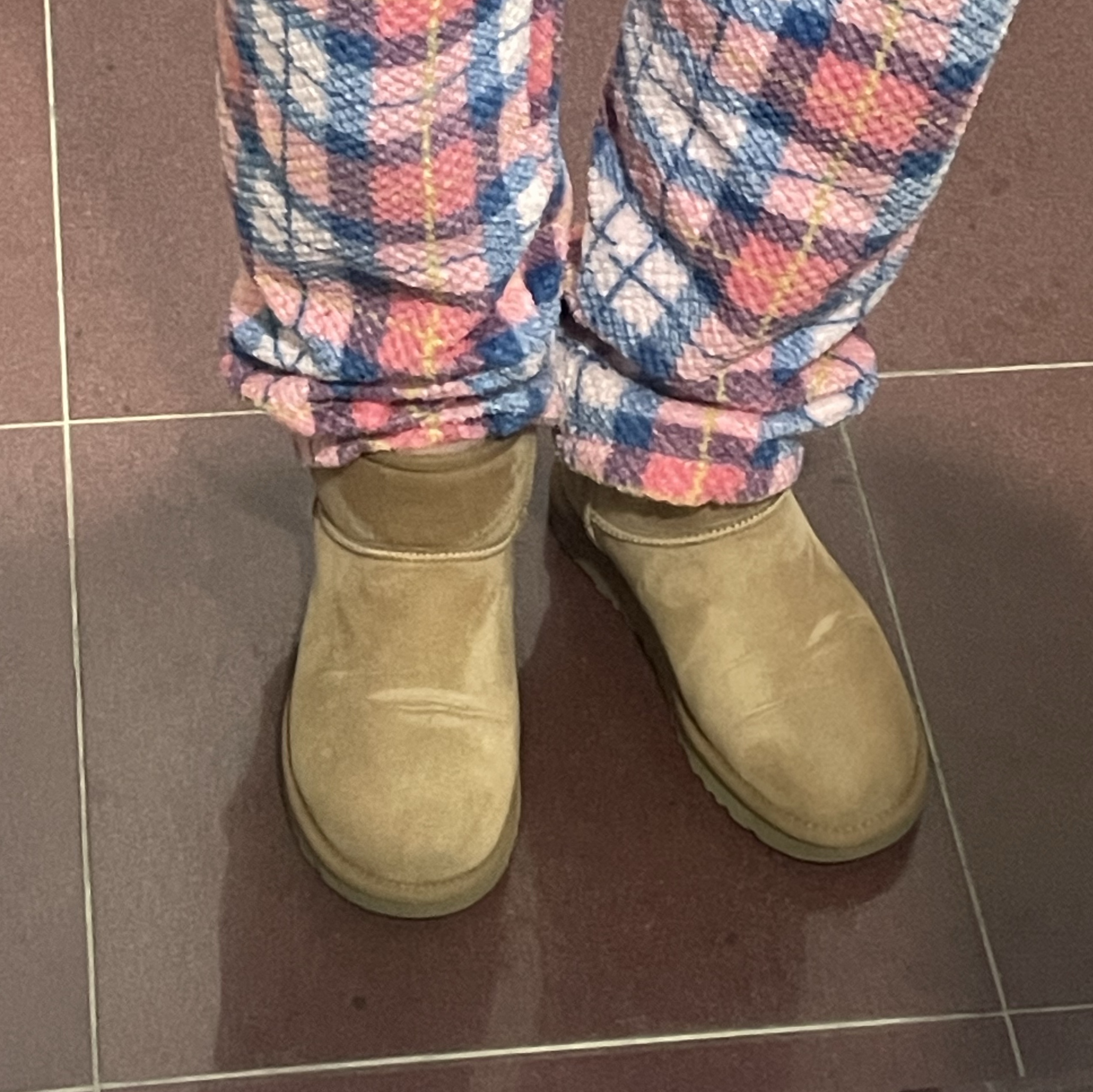(W) UGG Classic Mini II Boots Chestnut 착용 스타일 - 4