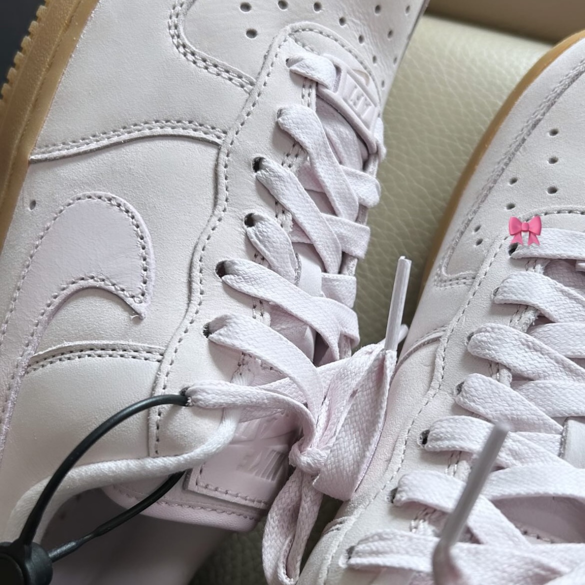 (W) Nike Air Force 1 PRM MF Pearl Pink 착용 스타일