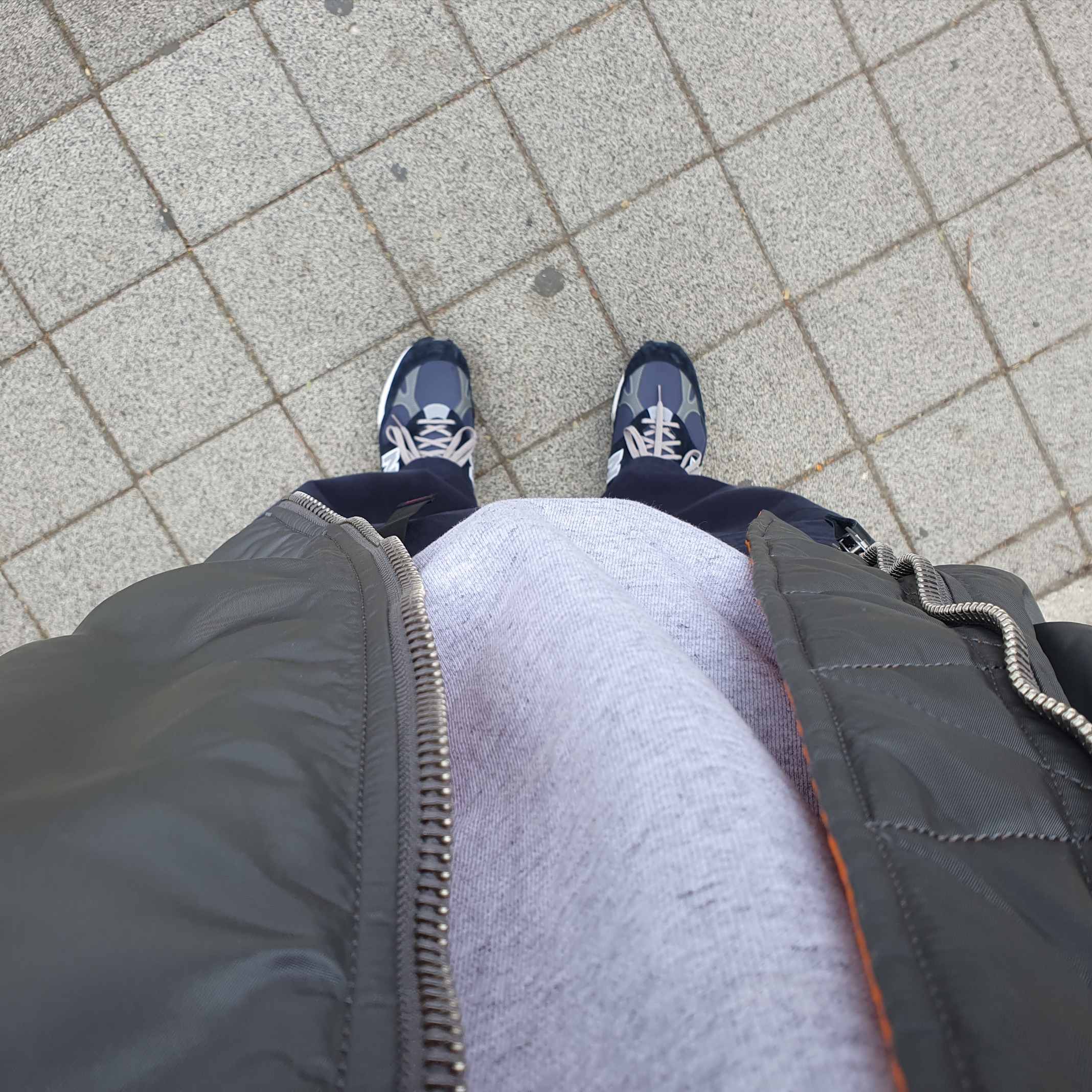 New Balance 991 Made in UK Navy 착용 스타일