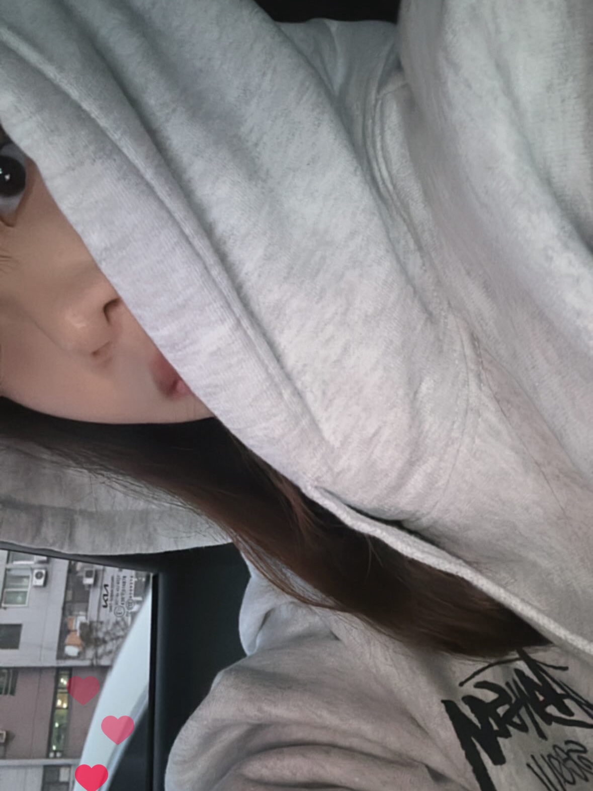 Stussy Stock Seoul Hood Ash Heather 2023 착용 스타일 - 1
