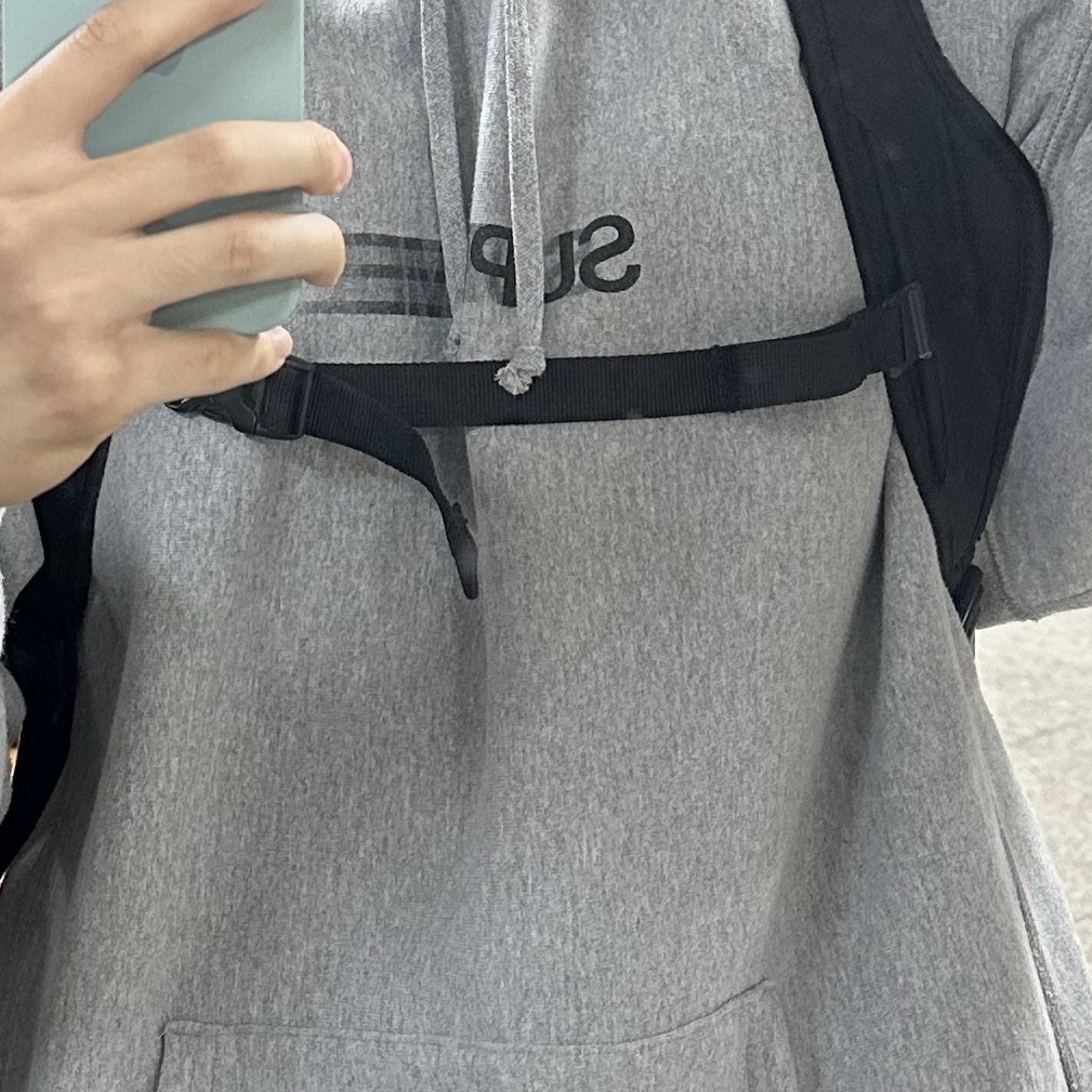 Supreme Motion Logo Hooded Sweatshirt Heather Grey - 23SS 착용 스타일