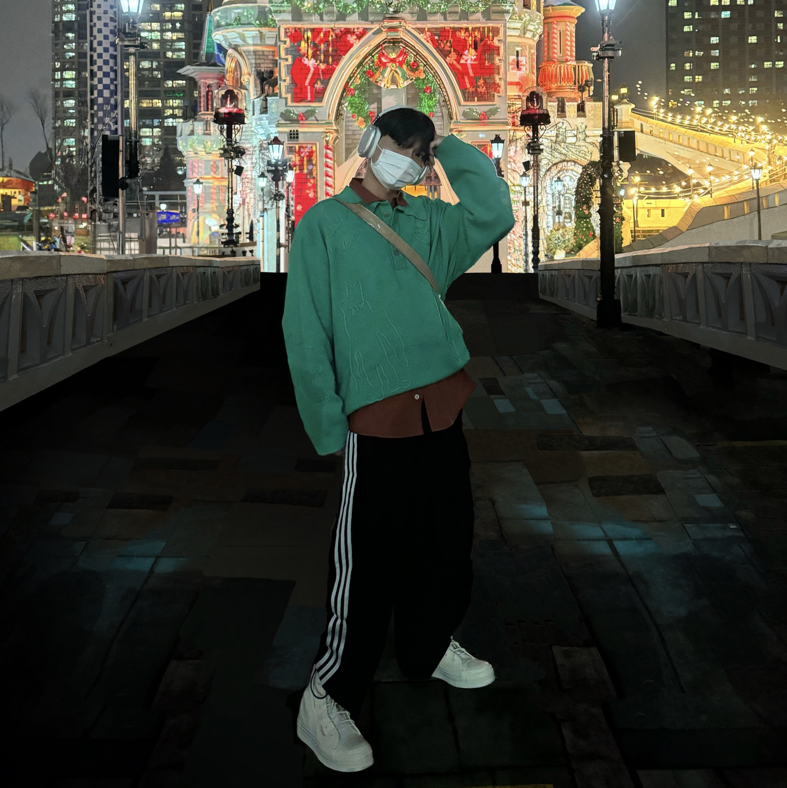Converse x Ambush Chuck 70 Hi White, Apple AirPods Max Lightning Silver (Korean Ver.) 착용 스타일