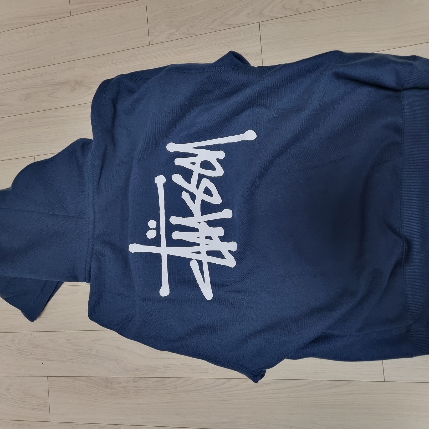 Stussy Basic Stussy Zip Hoodie Navy 2023 착용 스타일