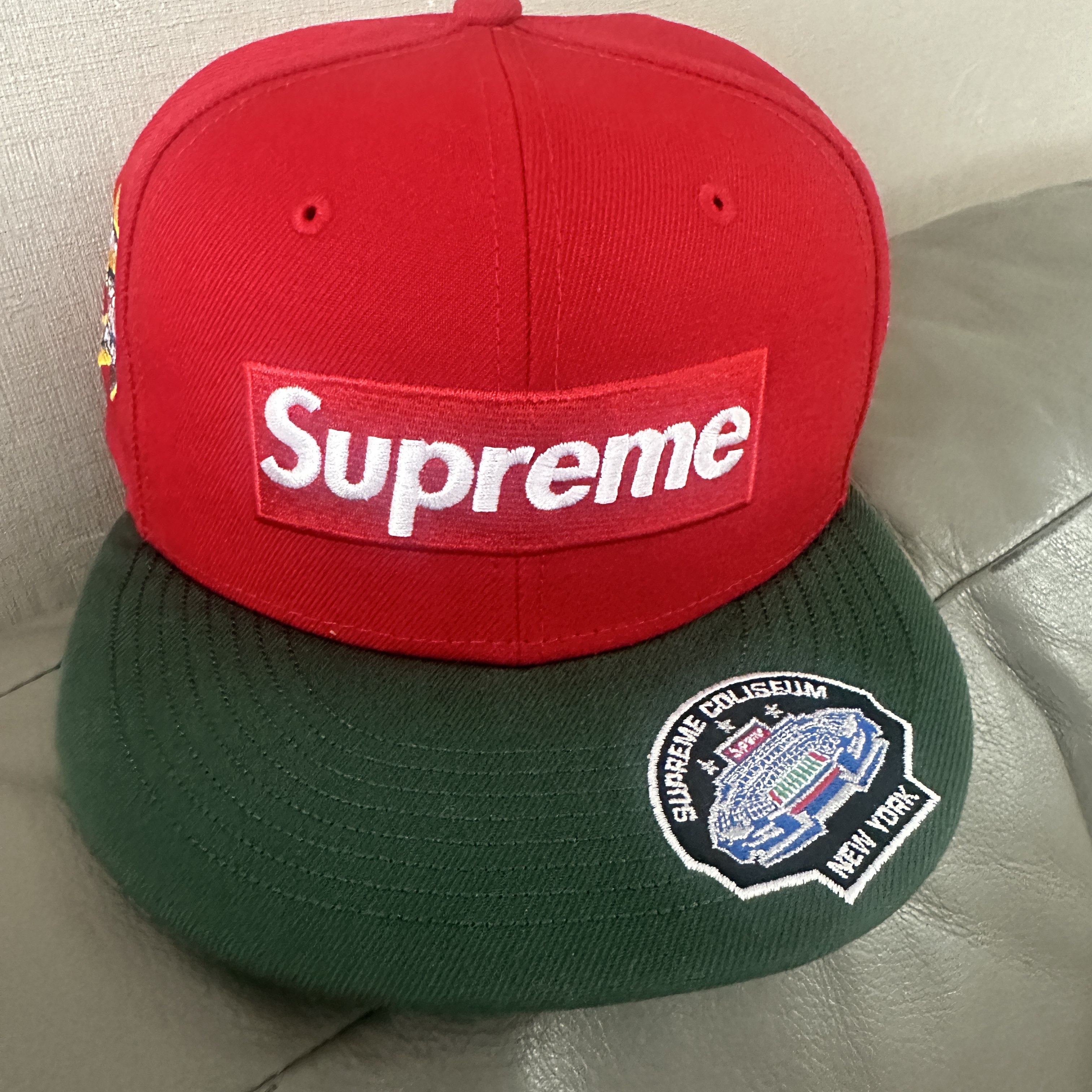 Supreme Championships Box Logo New Era Red - 23FW 착용 스타일 - 2