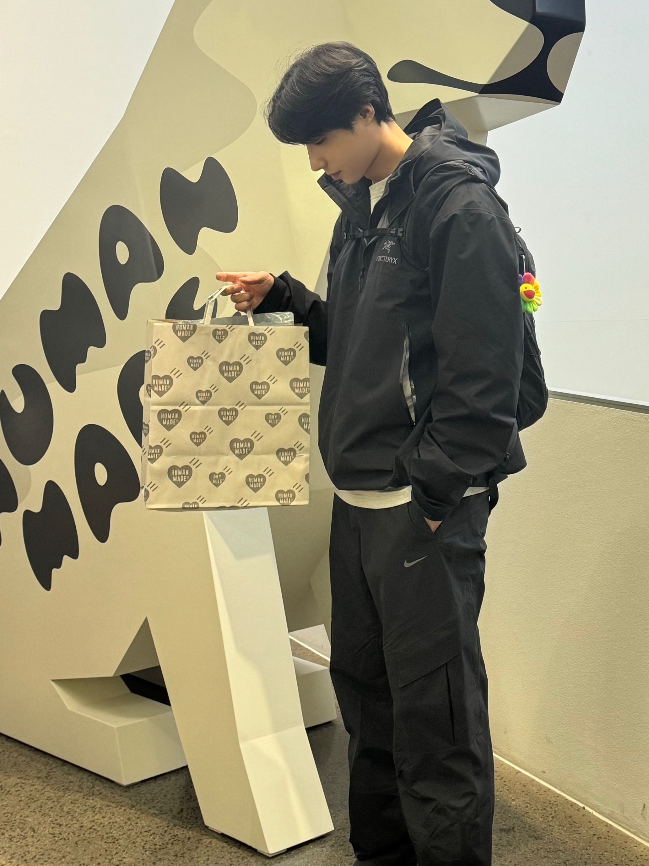 Salomon x MM6 Maison Margiela XT-15 Black, Nike x Drake Nocta 8K Peaks Track Pants Black (FZ3480-010) 착용 스타일