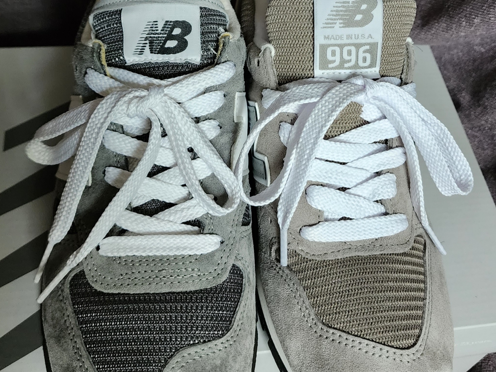 New Balance Made in USA 996 Grey, New Balance 996 Grey 착용 스타일 - 4