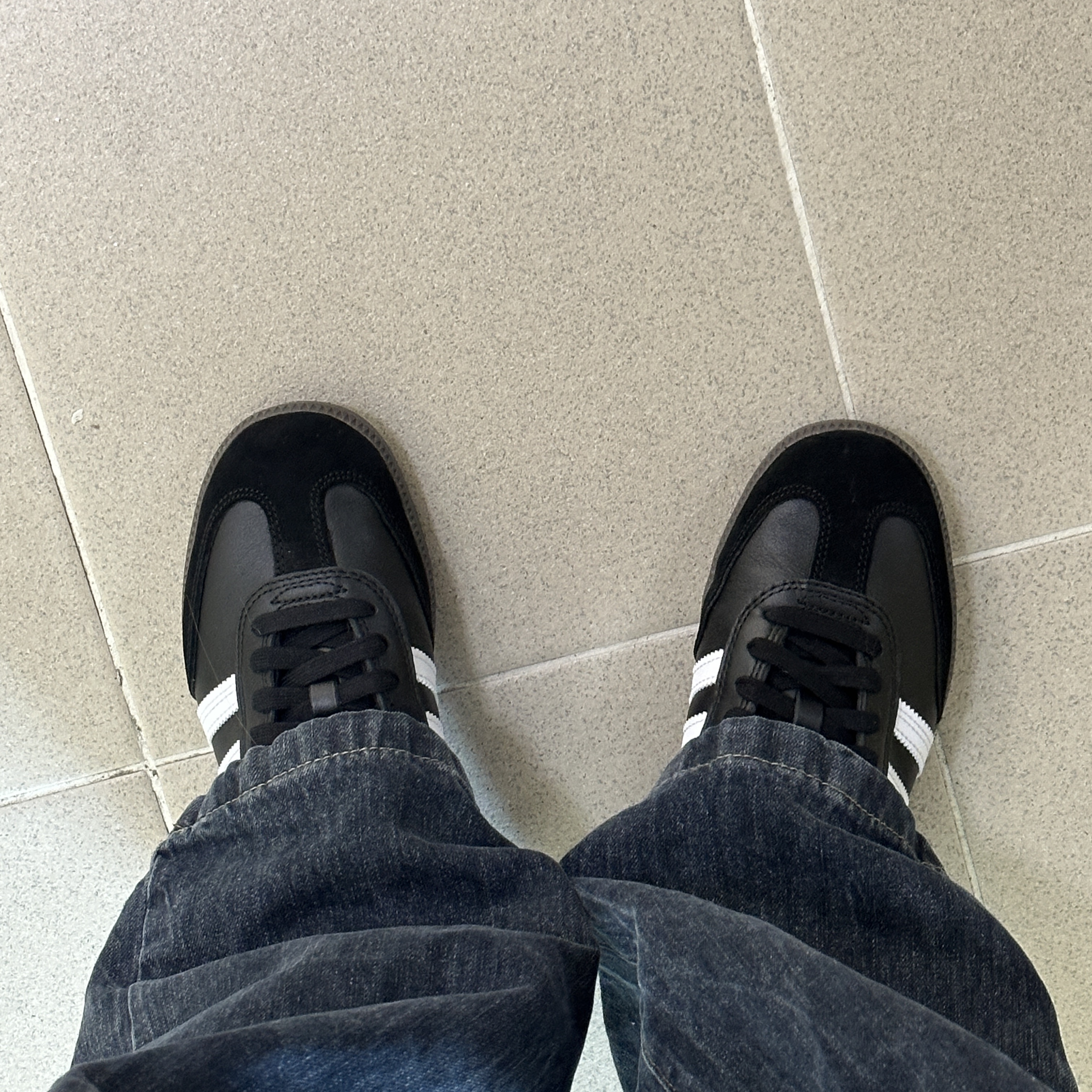 Adidas Samba ADV Black 착용 스타일 - 1