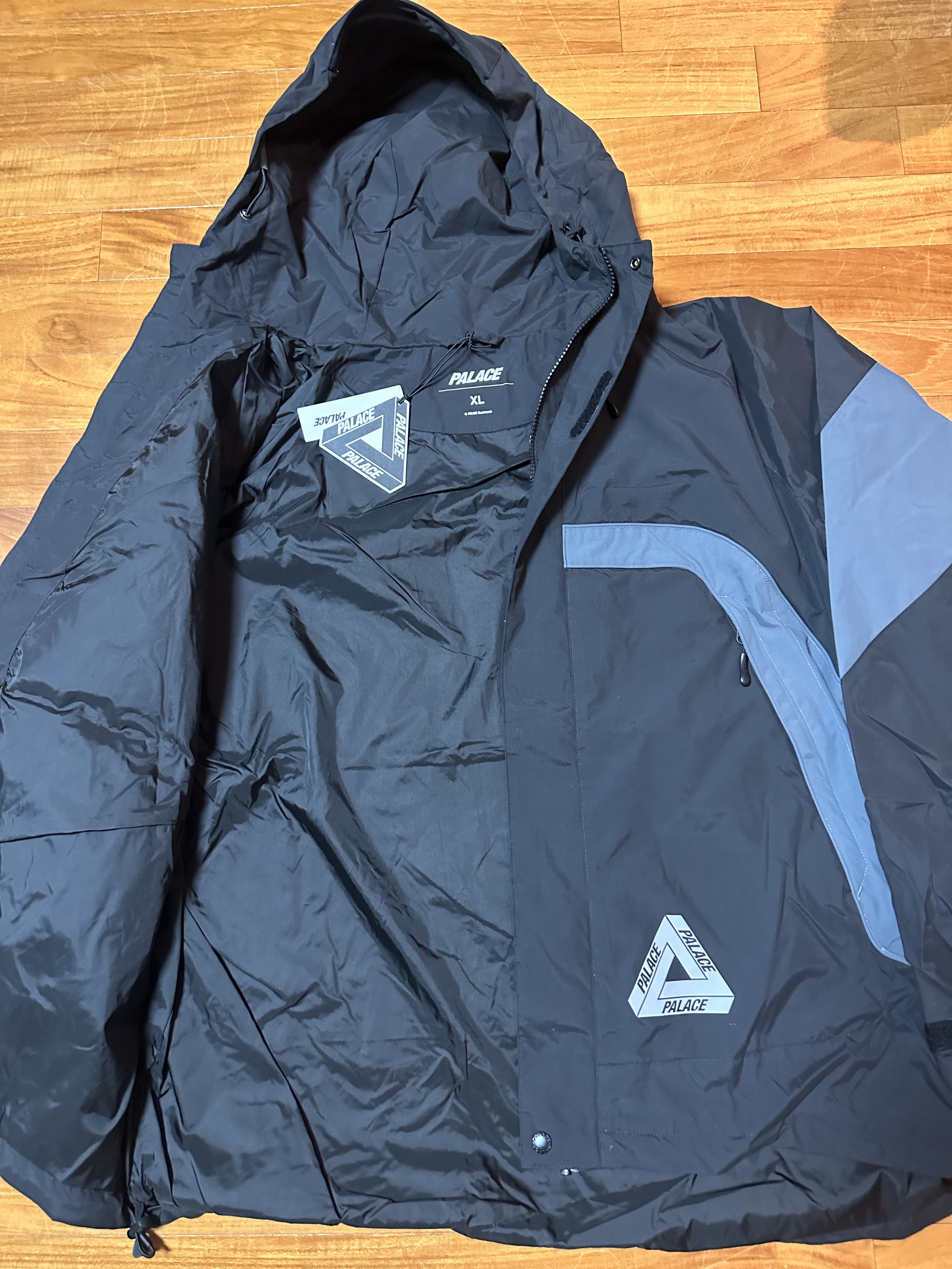 Palace Border Jacket Black - 23FW 착용 스타일 - 7