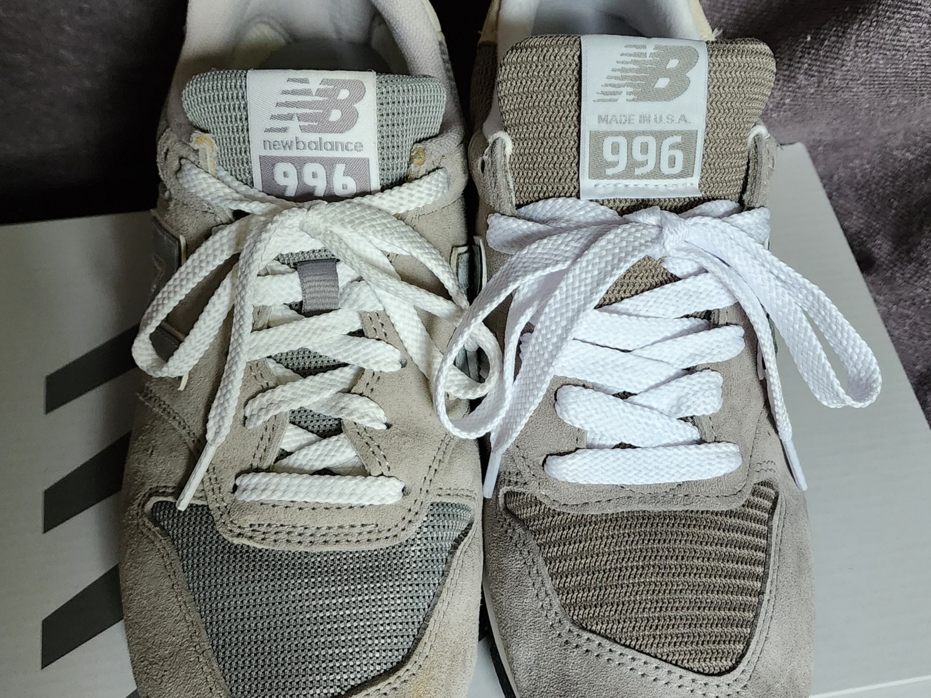 New Balance Made in USA 996 Grey, New Balance 996 Grey 착용 스타일 - 3