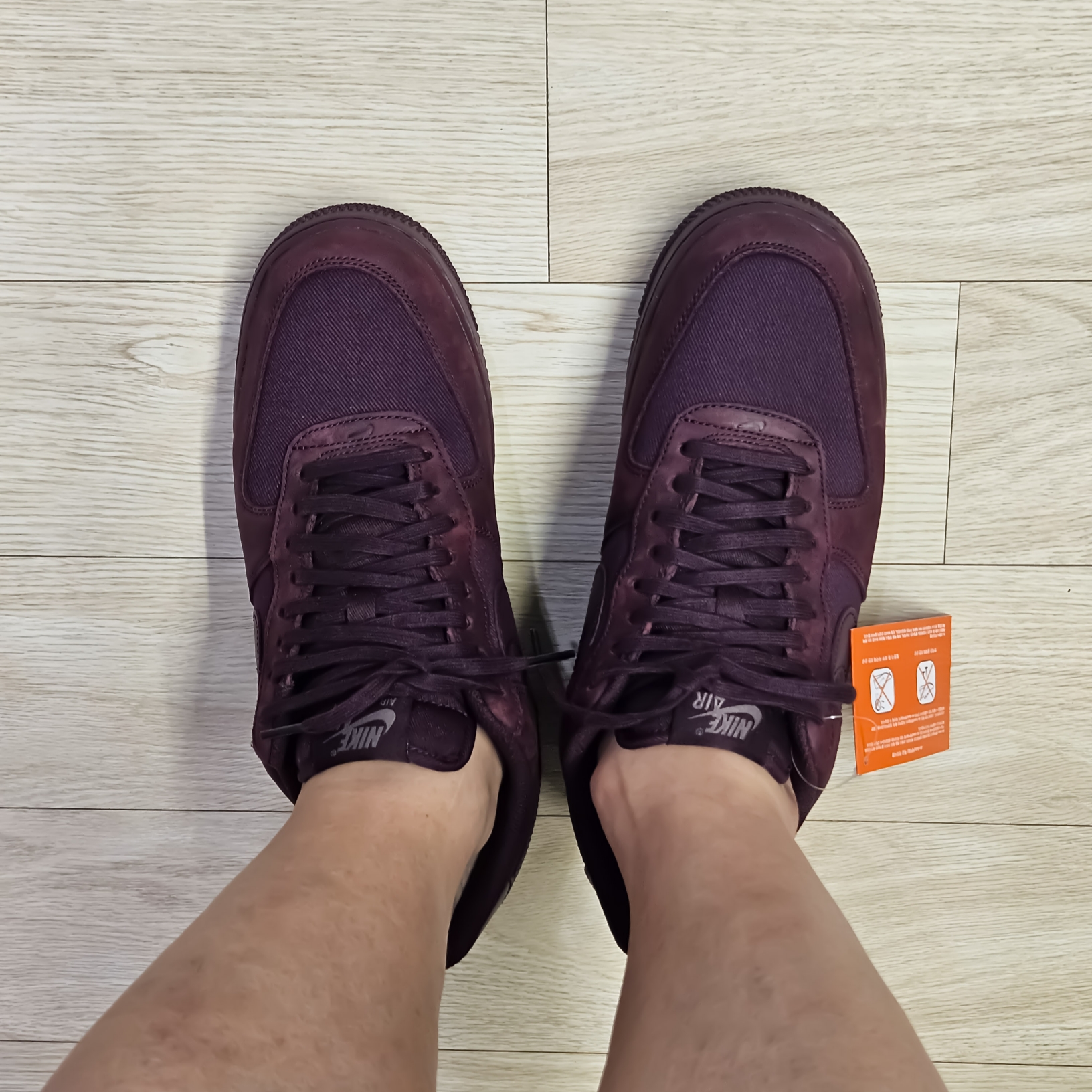 Nike Air Force 1 '07 LX Burgundy Crush 착용 스타일 - 2