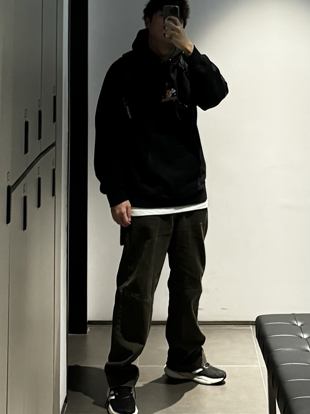 Supreme Angel Hooded Sweatshirt Black - 22SS 착용 스타일