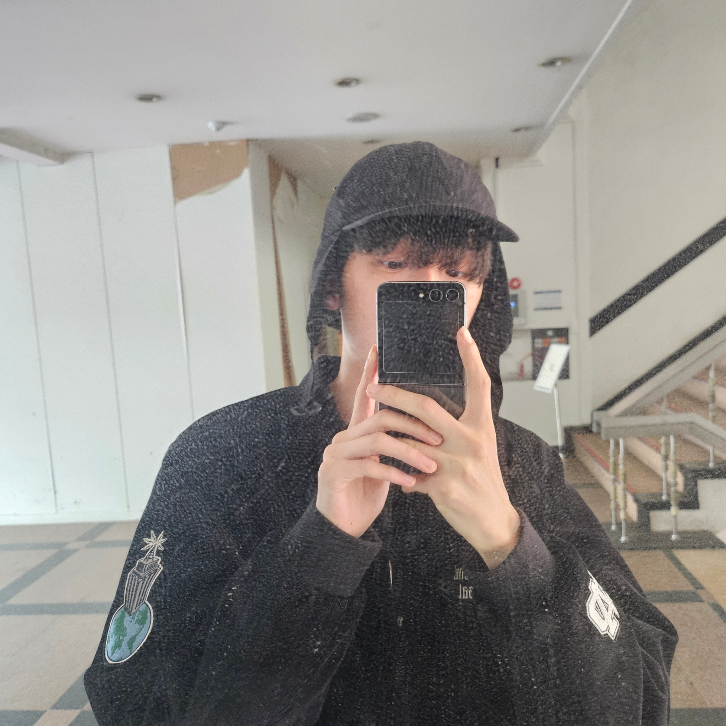 Palace x C.P. Company DD Shell Ripstop Explorer Jacket Mazarine Blue - 23FW 착용 스타일 - 3