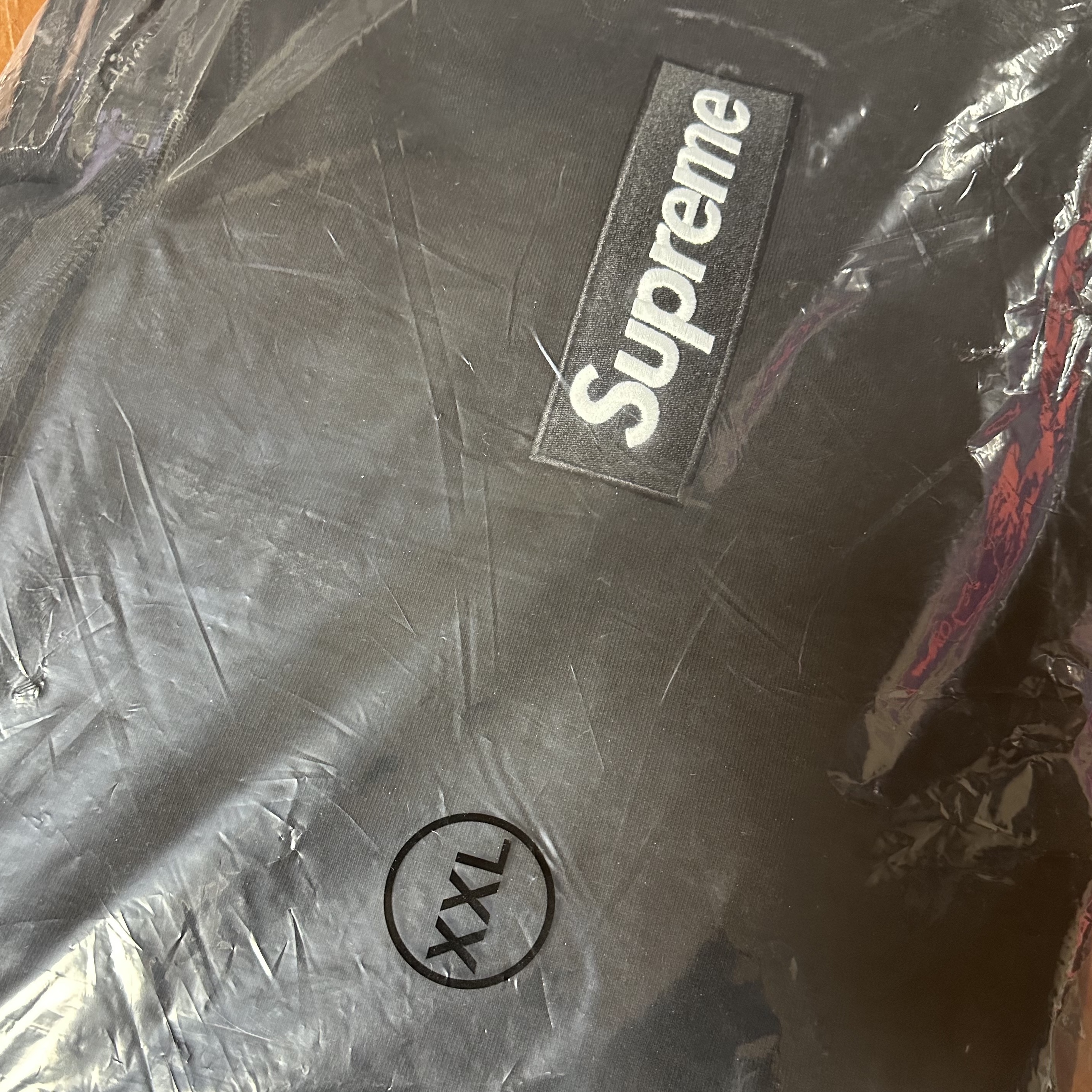 Supreme Box Logo Hooded Sweatshirt Black - 23FW 착용 스타일 - 2