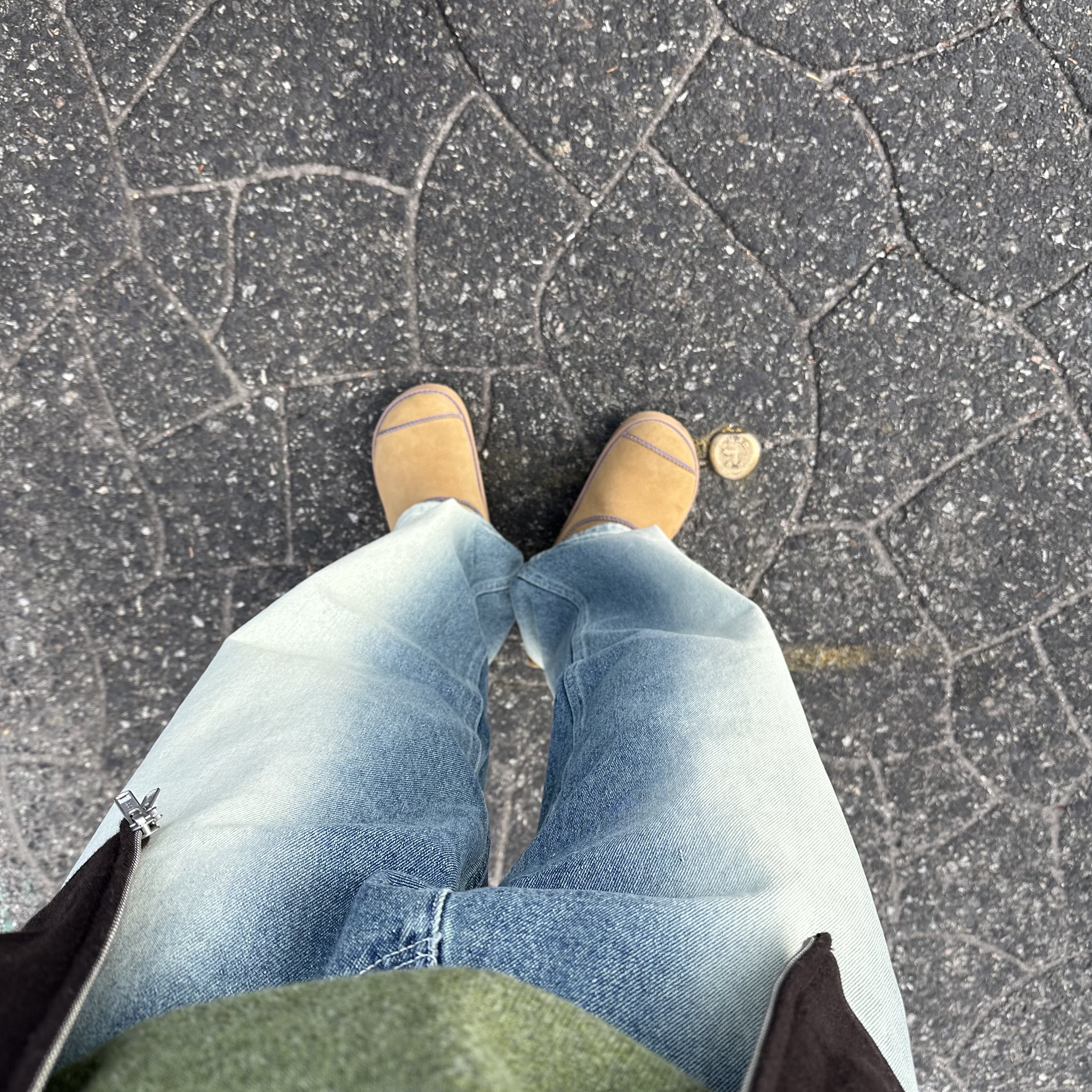 Ader Error Moc Camel 착용 스타일