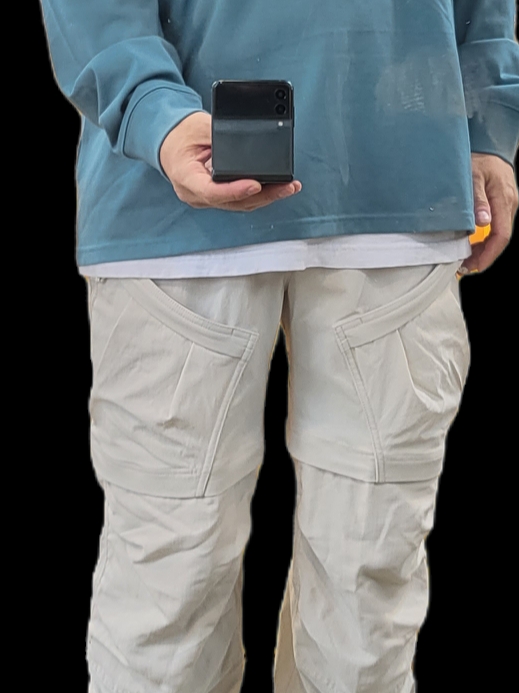 Nike ACG Smith Summit Cargo Pants Light Orewood Brown - Asia, Nike ACG Lungs Long Sleeve T-Shirt Mineral Teal - Asia 착용 스타일