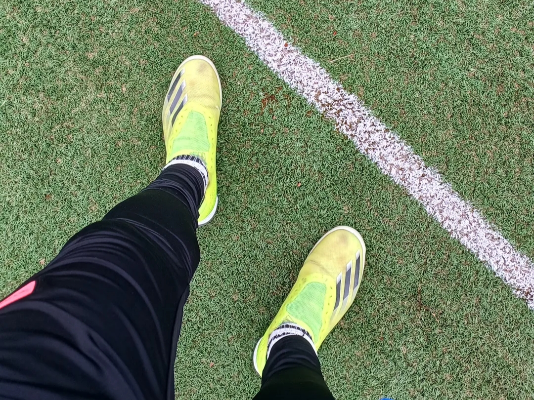 Adidas X Crazyfast.1 TF Lucid Lemon 착용 스타일 - 2