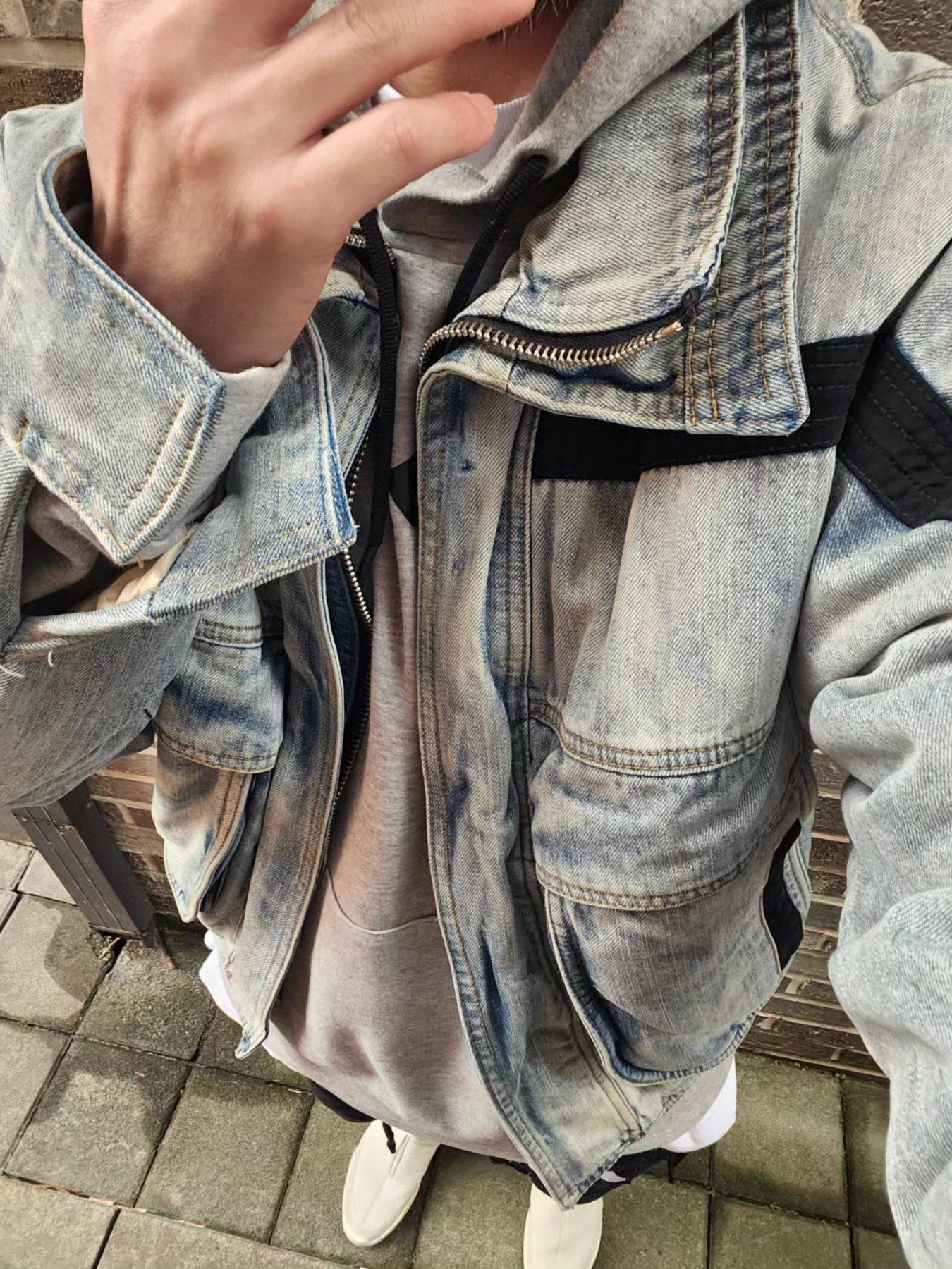 Nike x Fear of God Air Fear of God SA Light Bone 착용 스타일 - 5