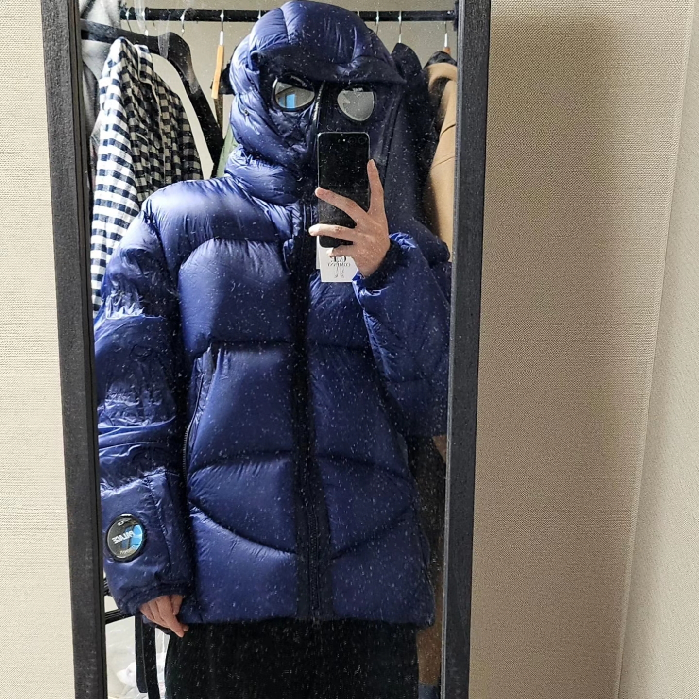 Palace x C.P. Company DD Shell Ripstop Explorer Jacket Mazarine Blue - 23FW 착용 스타일 - 1