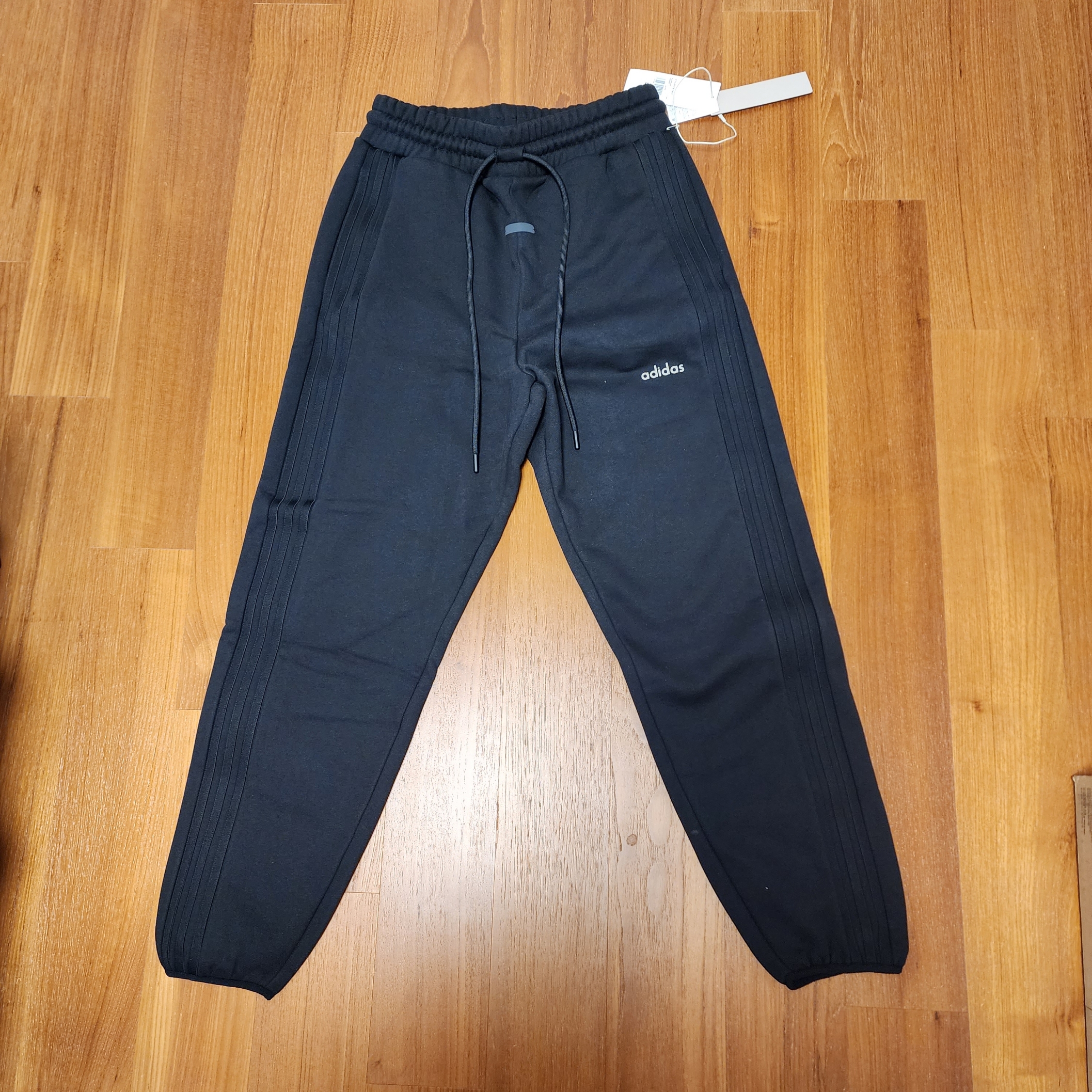 Adidas x Fear of God Athletics Heavy Fleece Sweatpants Black - KR Sizing 착용 스타일 - 1