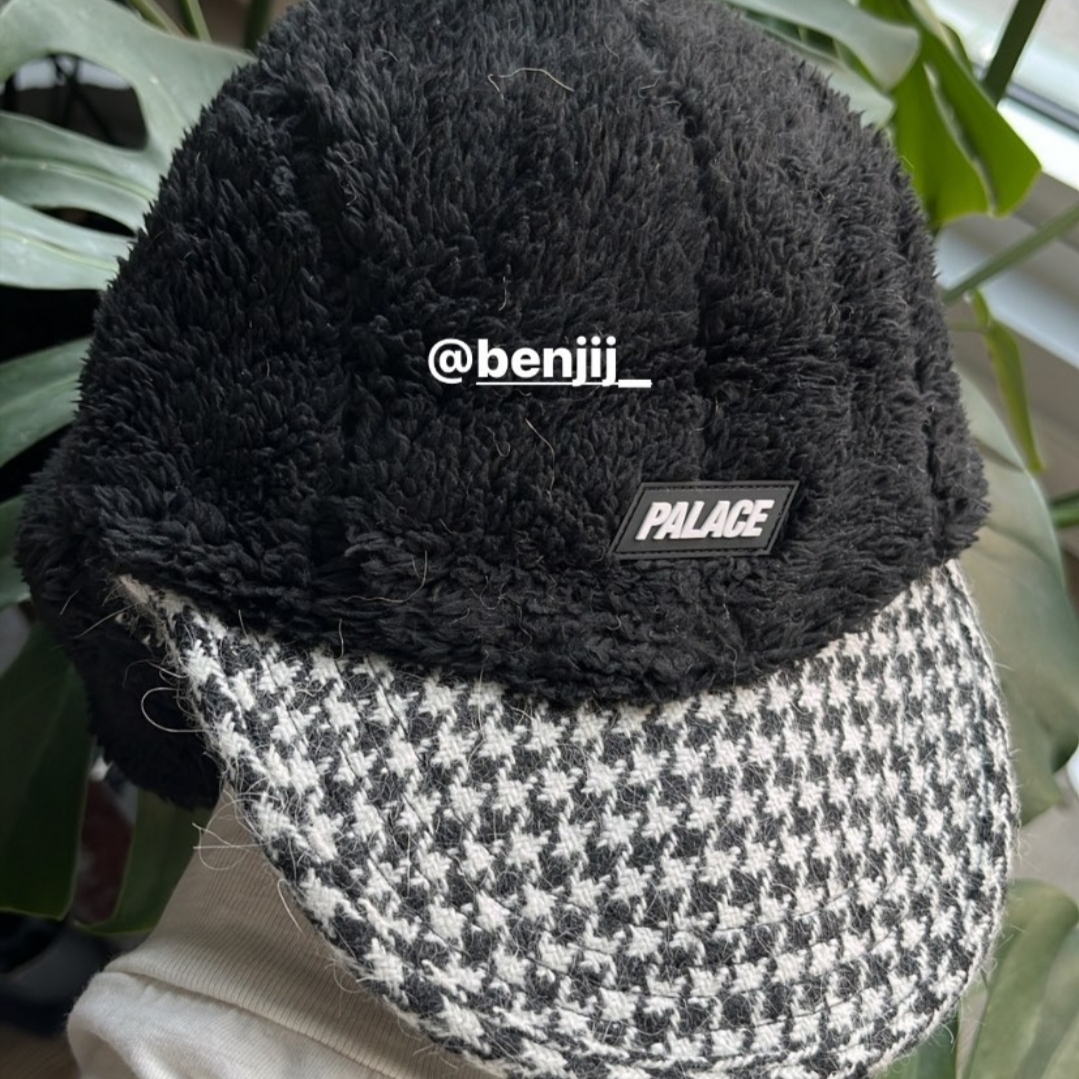 Palace Reverso Earflap 4-Panel Houndstooth White - 23FW, Palace Warmdome Earflap 6-Panel Black - 22FW 착용 스타일 - 6