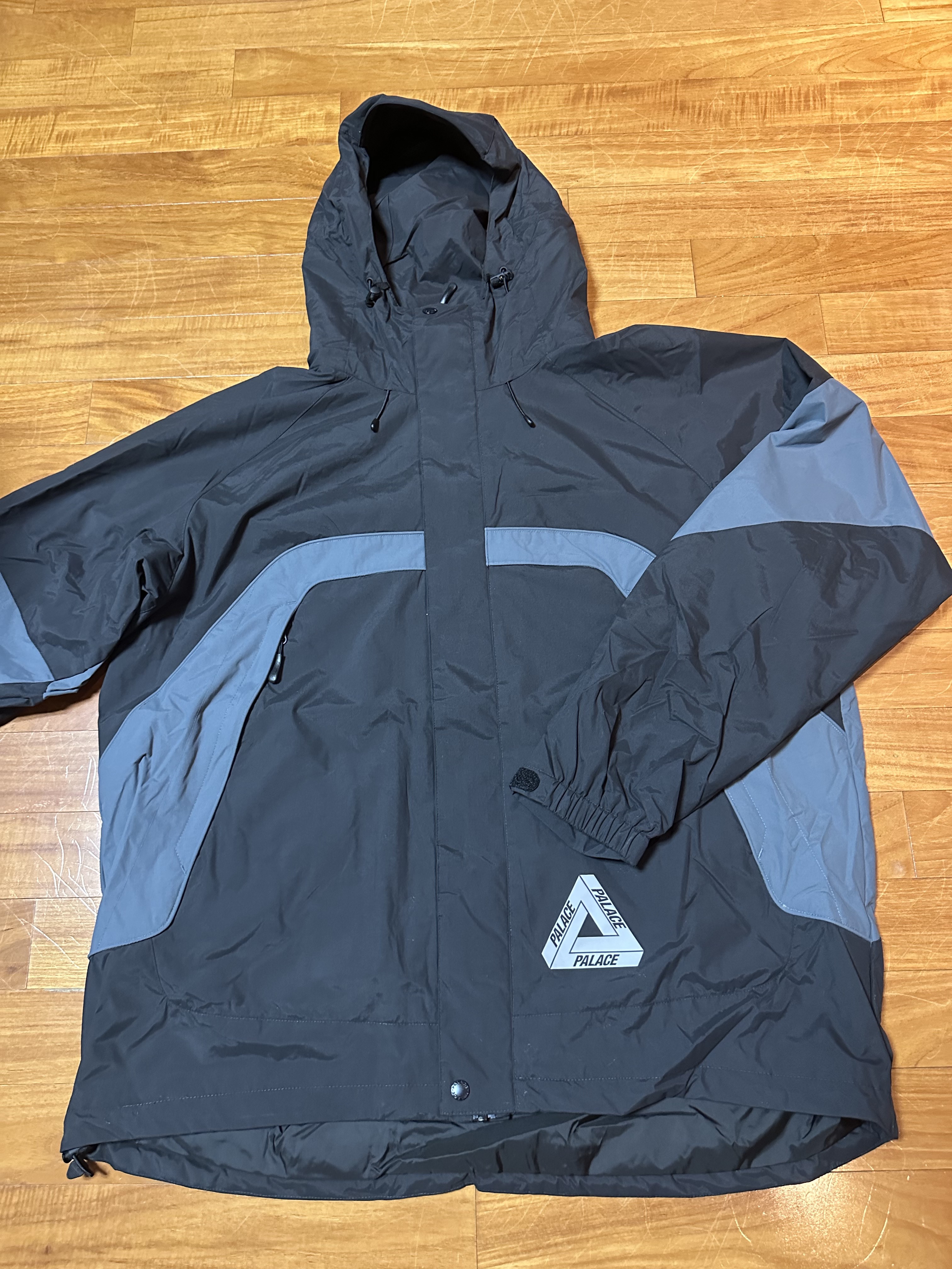 Palace Border Jacket Black - 23FW 착용 스타일 - 6