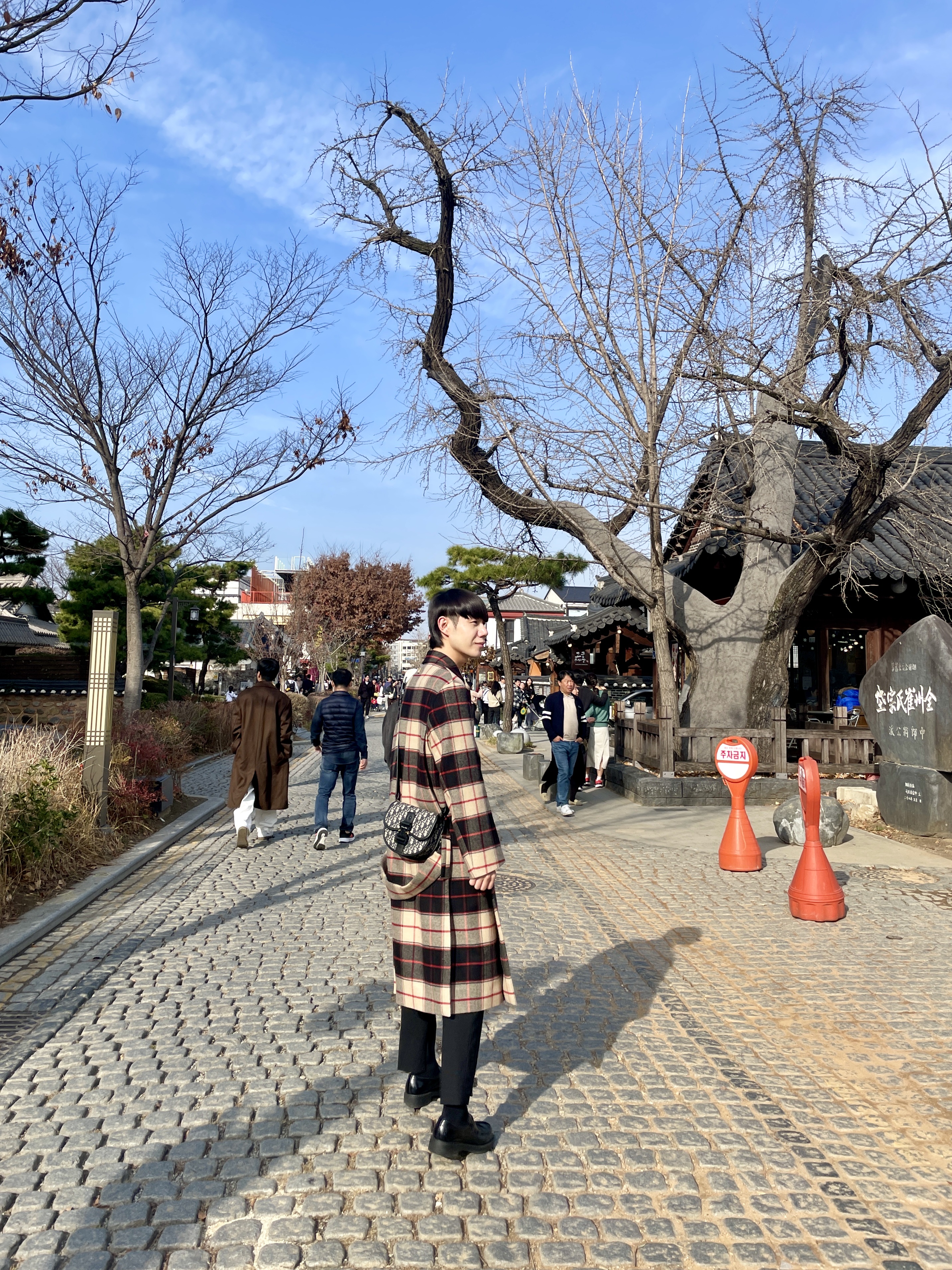 Dior Gallop Mini Messenger Bag Black Grained Calfskin Beige & Black Dior Oblique Jacquard, Prada Chocolate Brushed Leather Loafers Black 착용 스타일 - 2