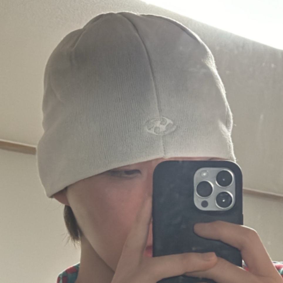 Sansan Gear Binary Beanie Ivory - 23FW 착용 스타일