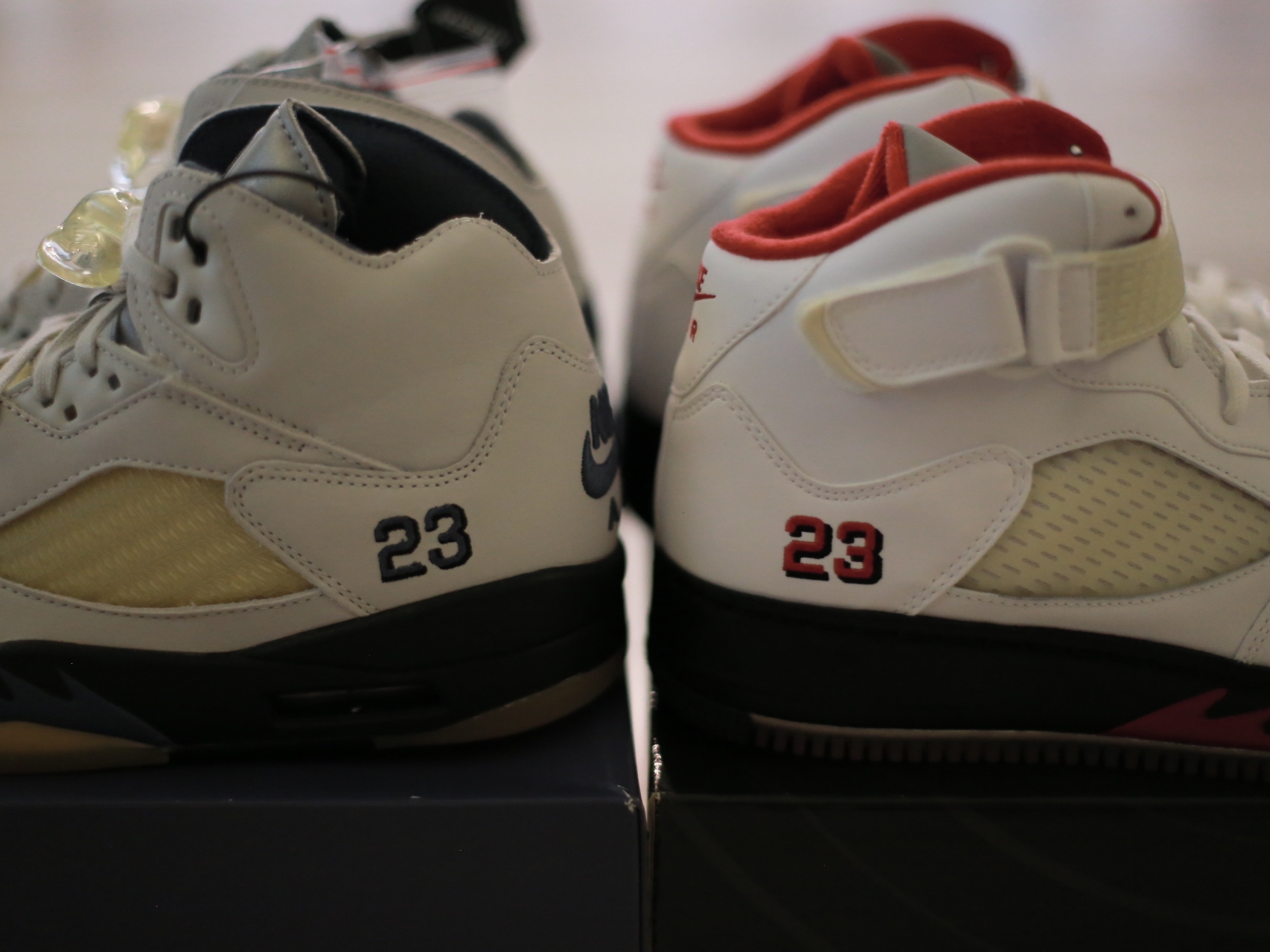 Jordan 5 Fusion Varsity White Red, (W) Jordan 5 x A Ma Maniere Retro Dawn 착용 스타일 - 3