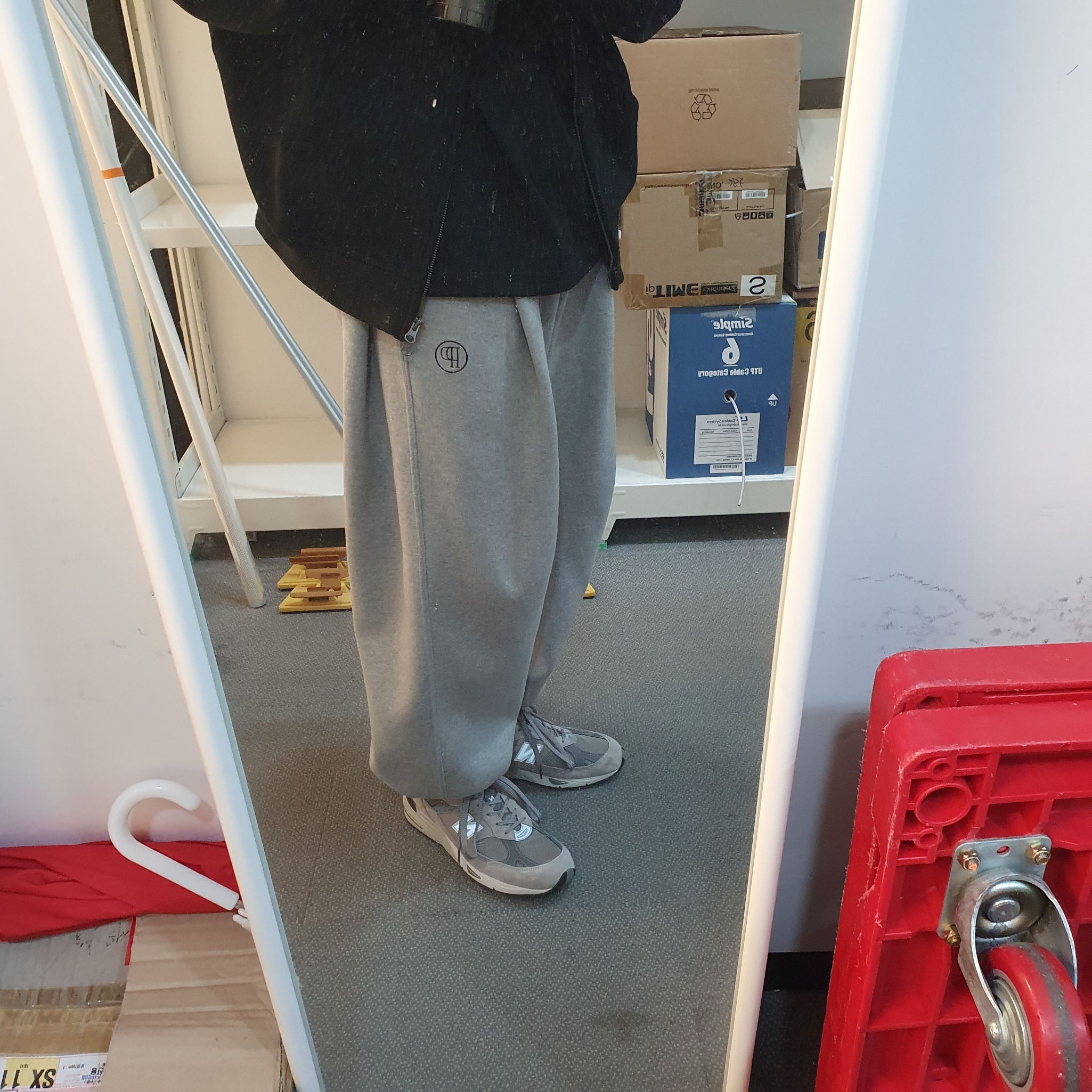 New Balance 991 Made in UK Grey 착용 스타일 - 4