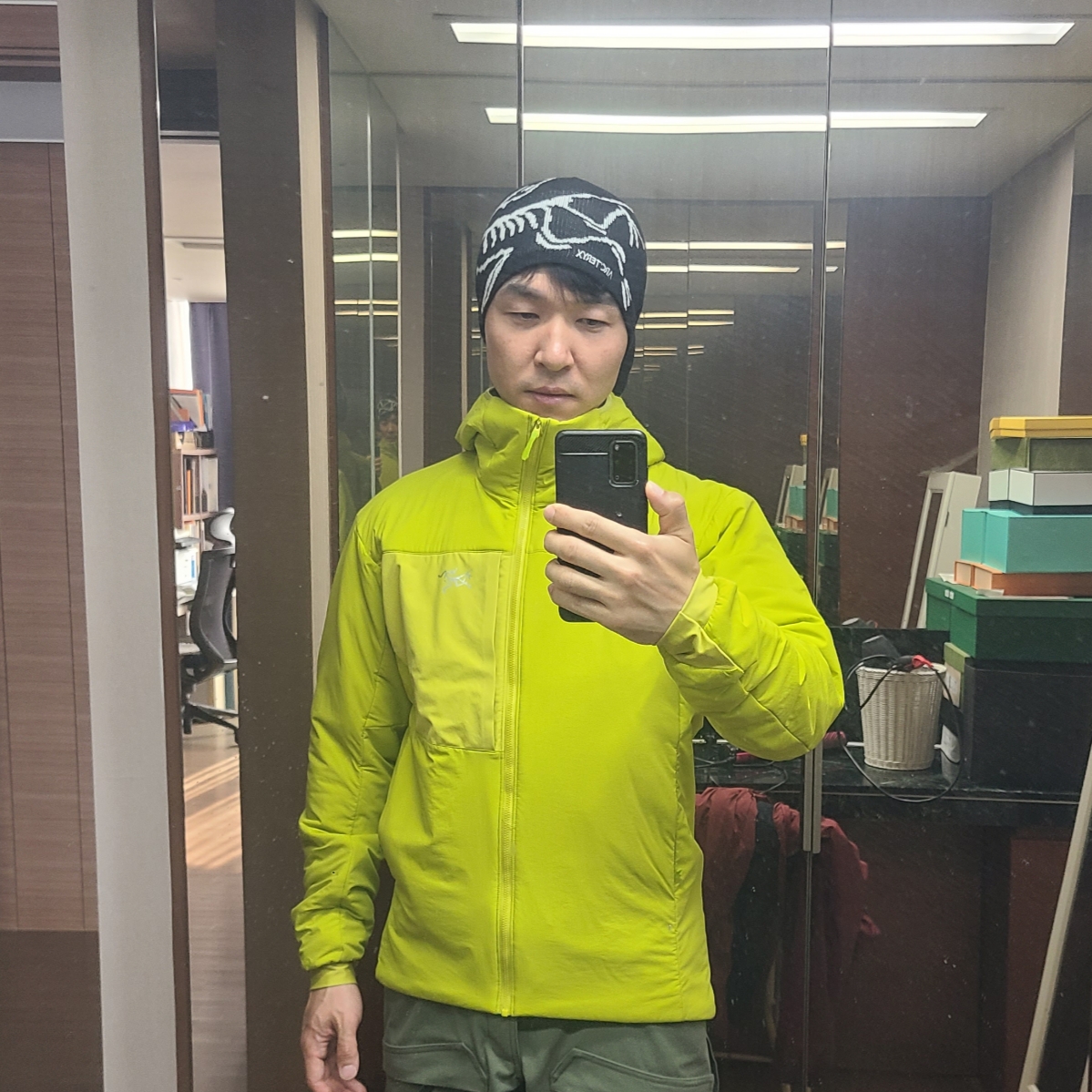 Arc'teryx Bird Head Toque Orca 착용 스타일 - 1
