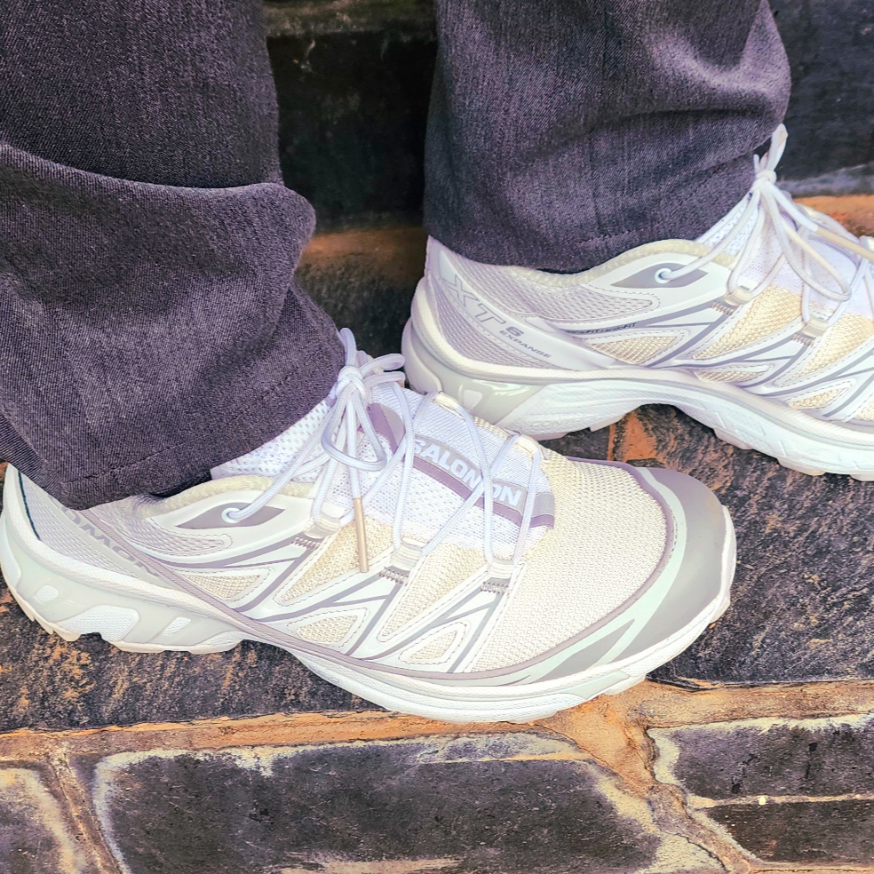 Salomon XT-6 Expanse Vanilla Ice White 착용 스타일 - 2