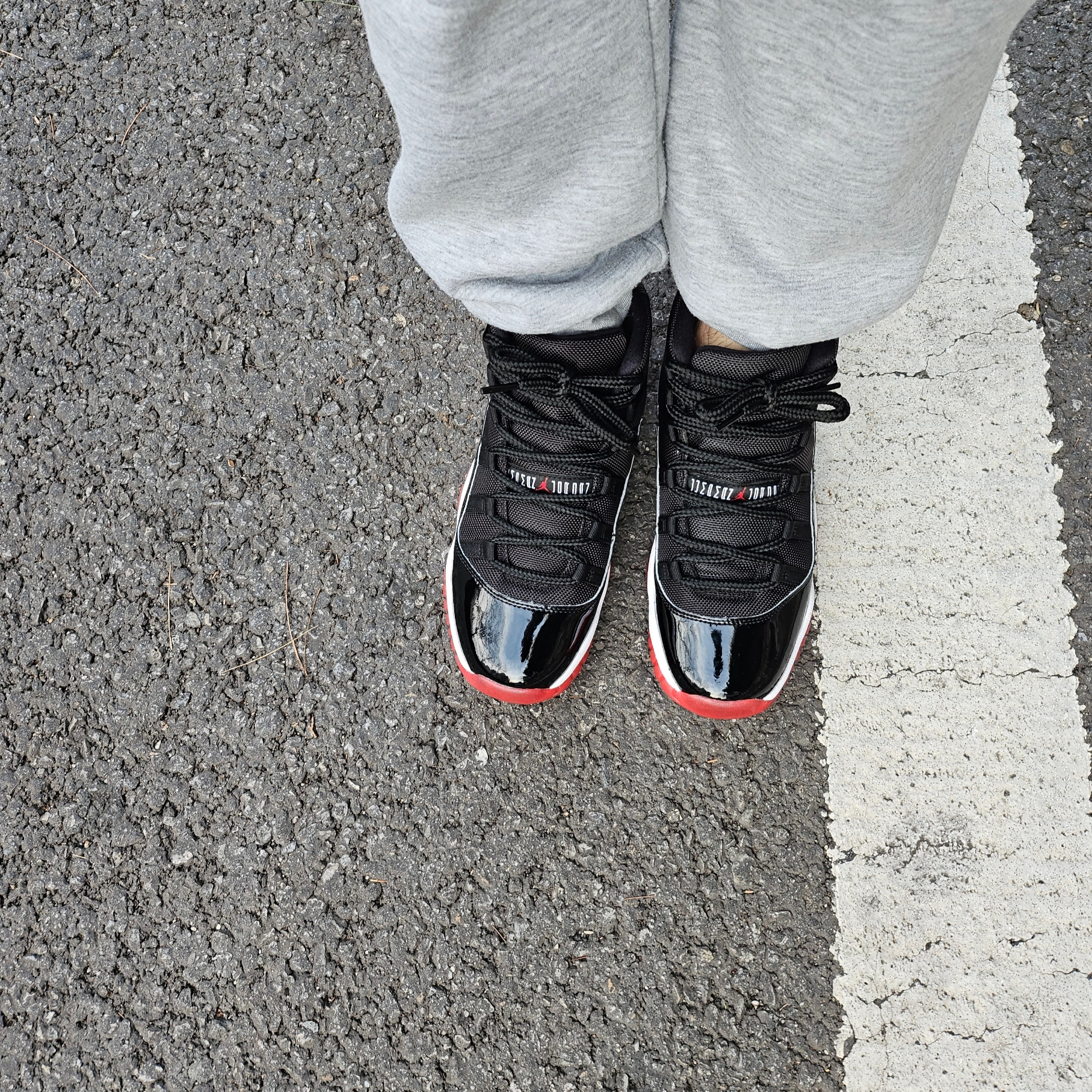 (GS) Jordan 11 Retro Bred 2019 착용 스타일 - 2