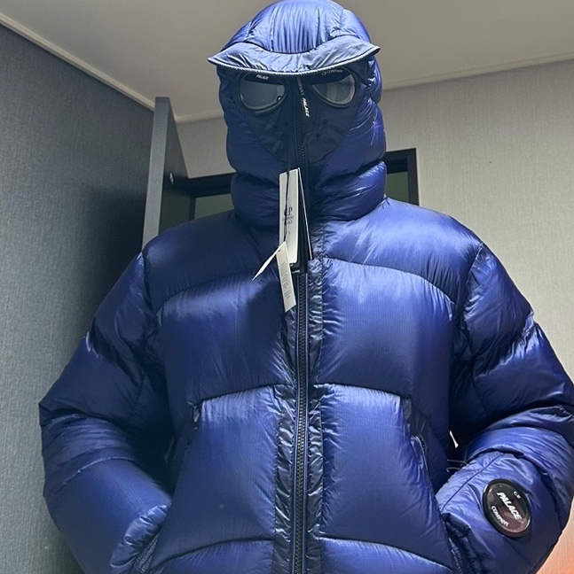 Palace x C.P. Company DD Shell Ripstop Explorer Jacket Mazarine Blue - 23FW 착용 스타일
