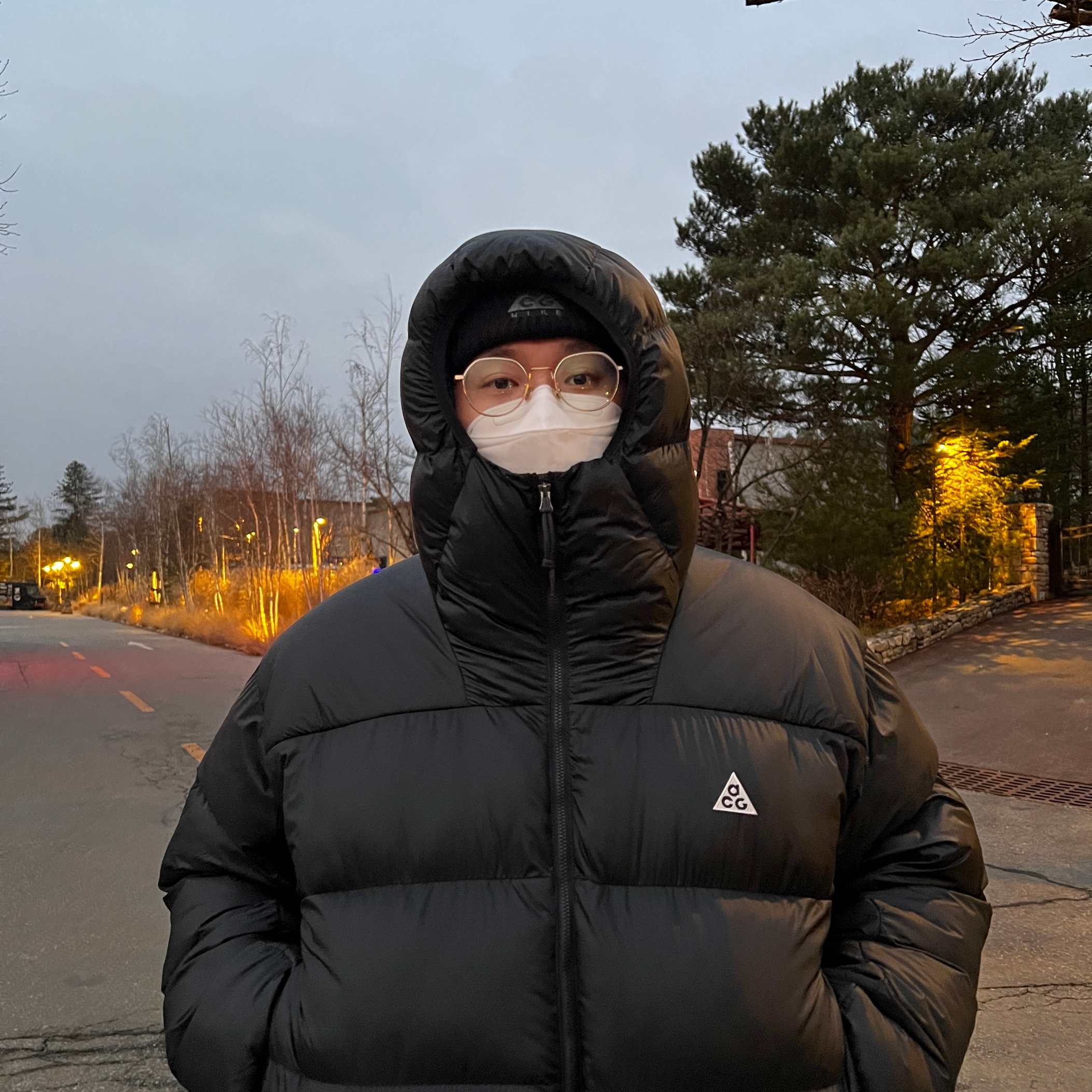Nike ACG Therma-Fit ADV Lunar Lake Puffer Jacket Black - Asia 착용 스타일 - 2