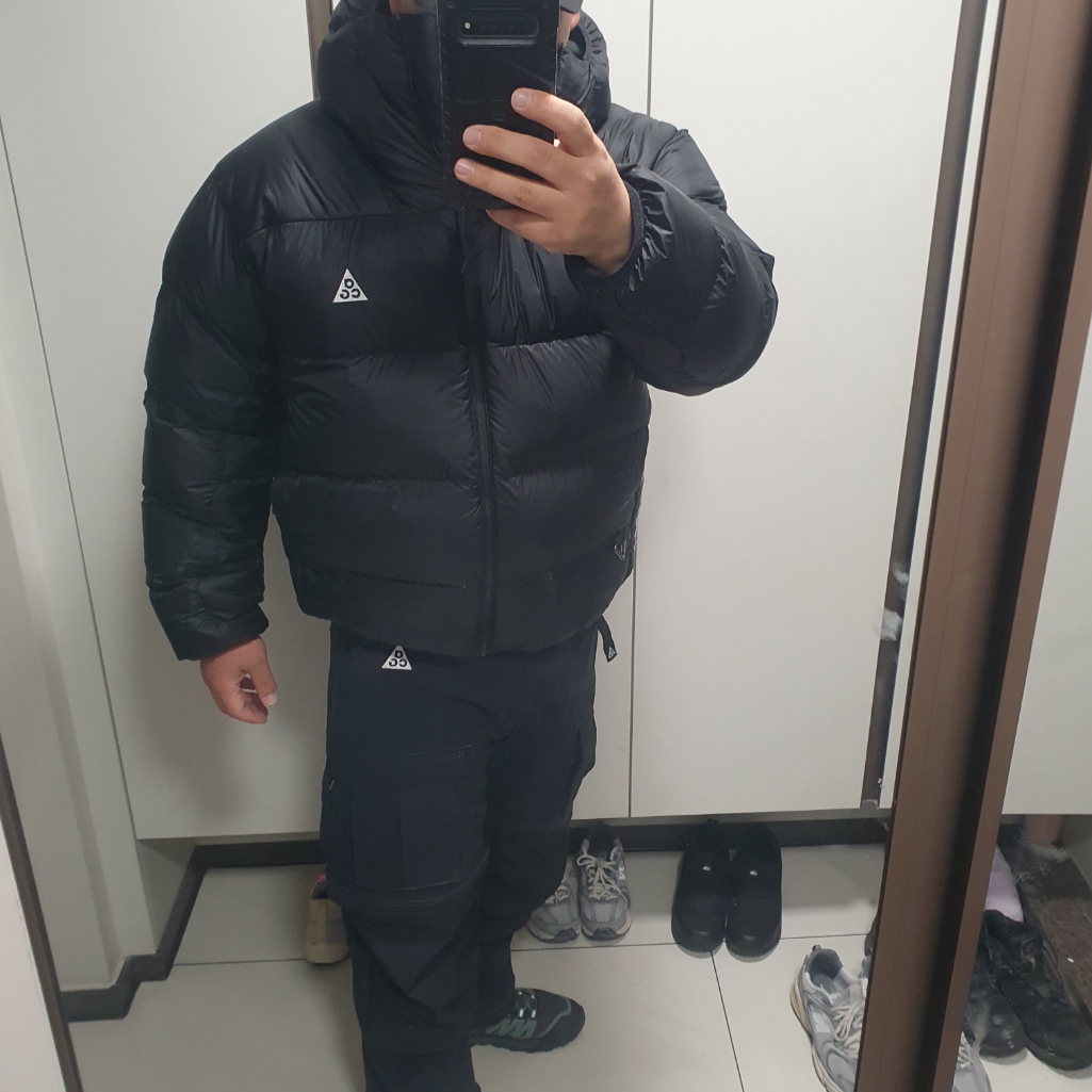 Nike ACG Therma-Fit ADV Lunar Lake Puffer Jacket Black - Asia 착용 스타일 - 1