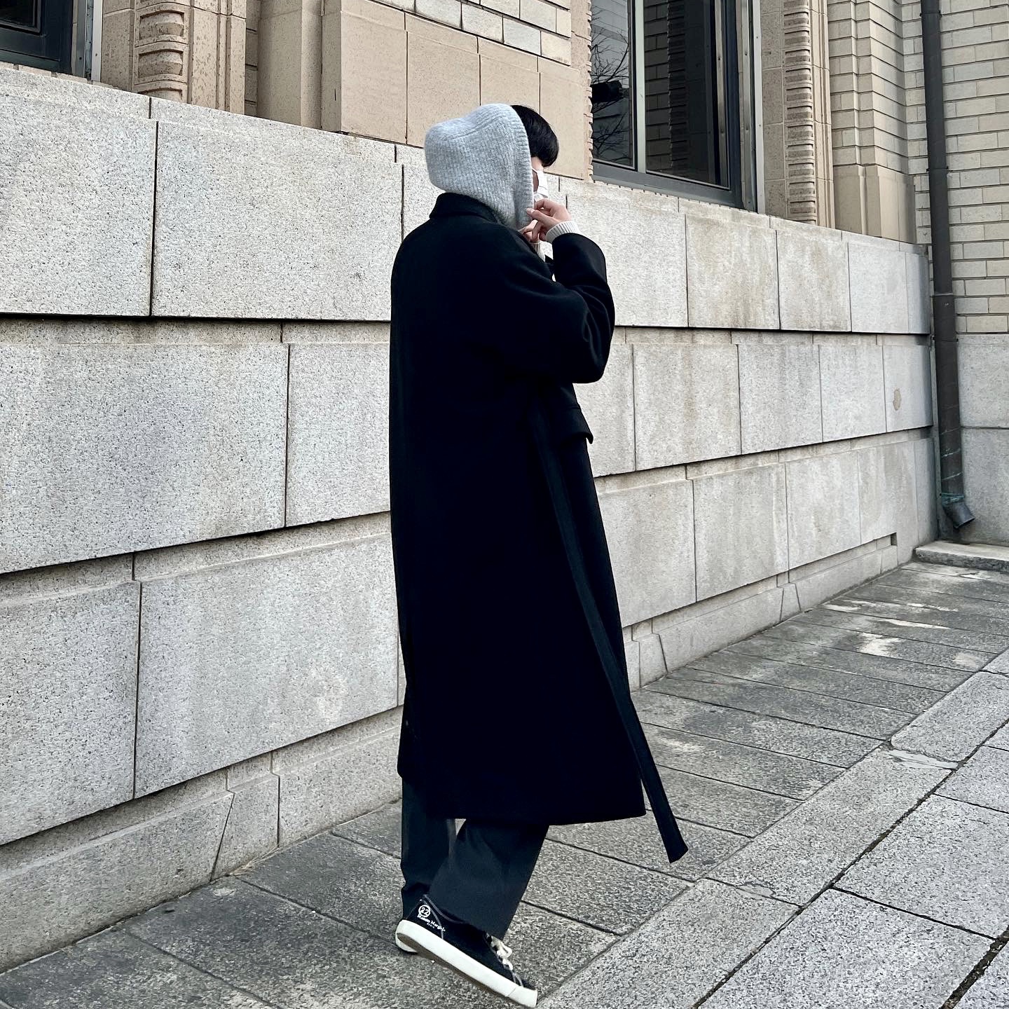 Maison Margiela Tabi Sneakers Black 착용 스타일