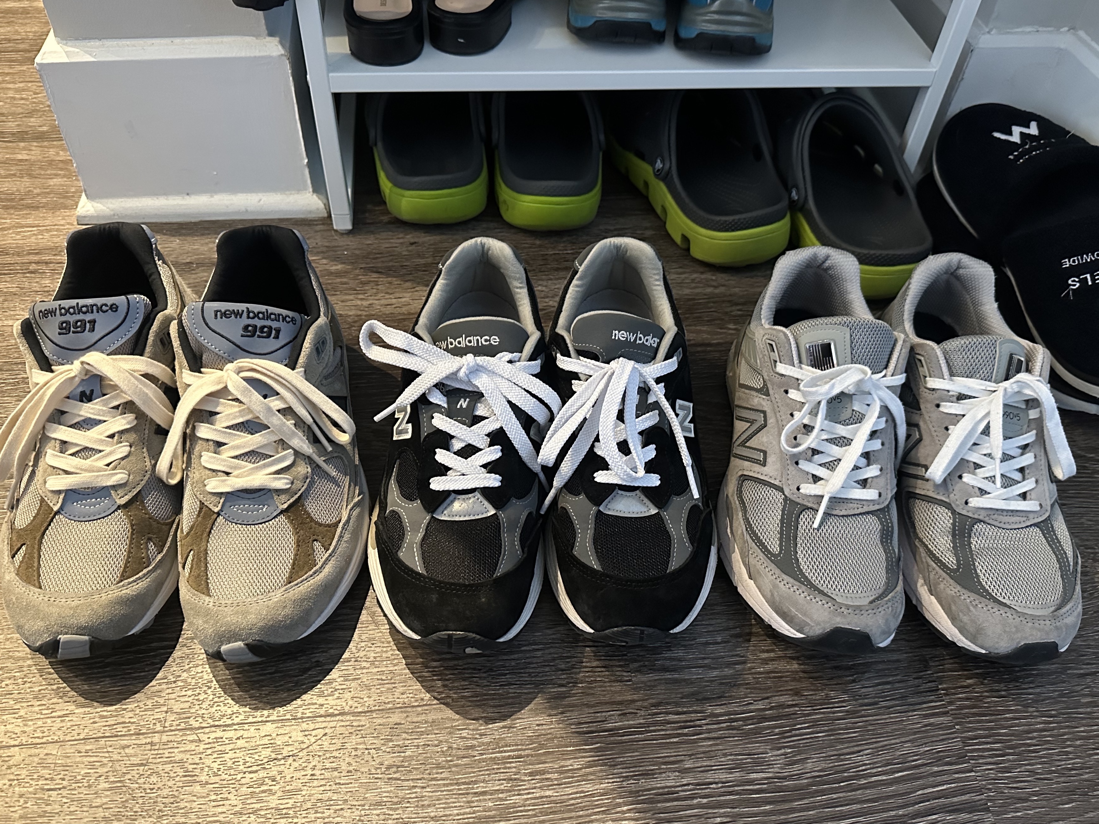 New Balance x JJJJound 991 Made in UK Grey 착용 스타일 - 2