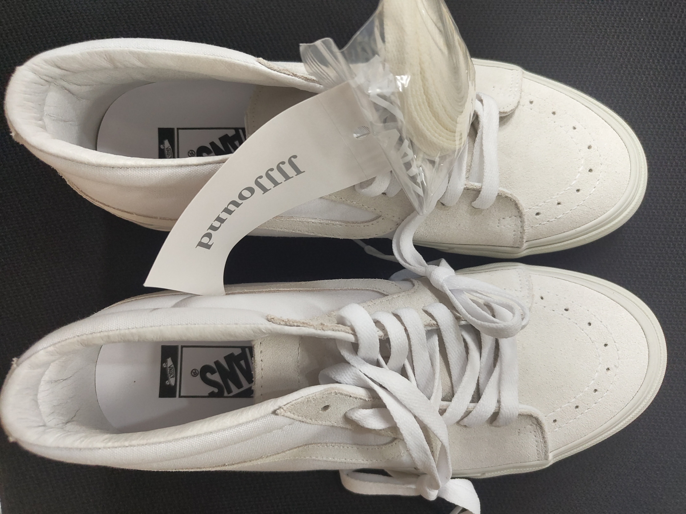 Vans Vault x JJJJound Sk8-Mid LX True White 착용 스타일 - 1