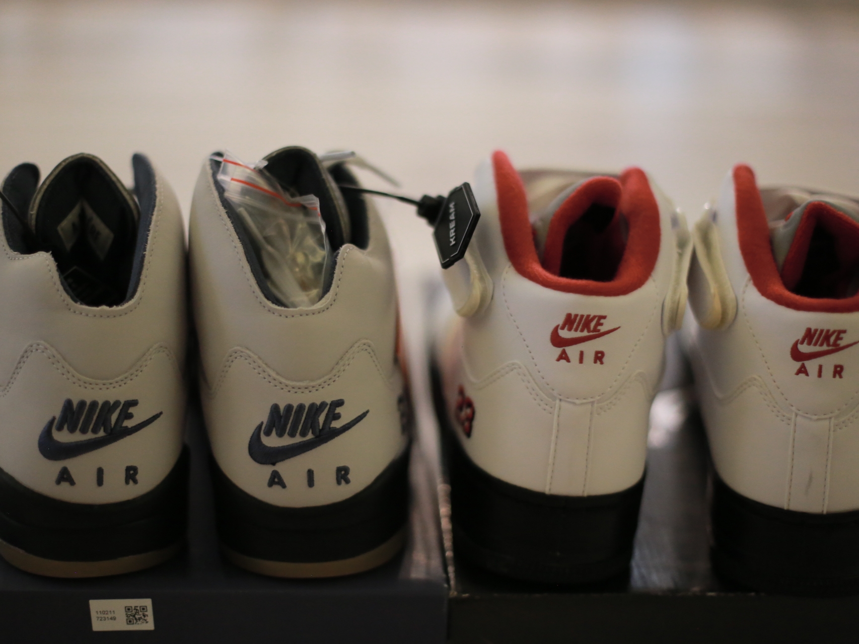(W) Jordan 5 x A Ma Maniere Retro Dawn, Jordan 5 Fusion Varsity White Red 착용 스타일 - 8