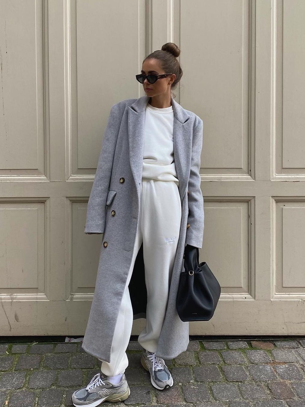 Sllow Garments Split Point Jogger Pants Gray, Zara x Ader Error Jogger Pants Grey 착용 스타일 - 2
