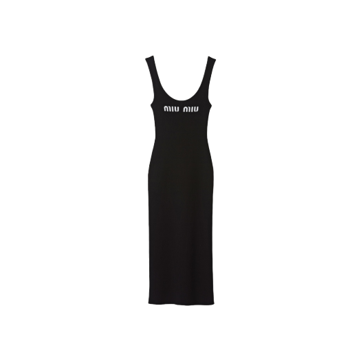 (W) 미우 미우 비스코스 드레스 블랙